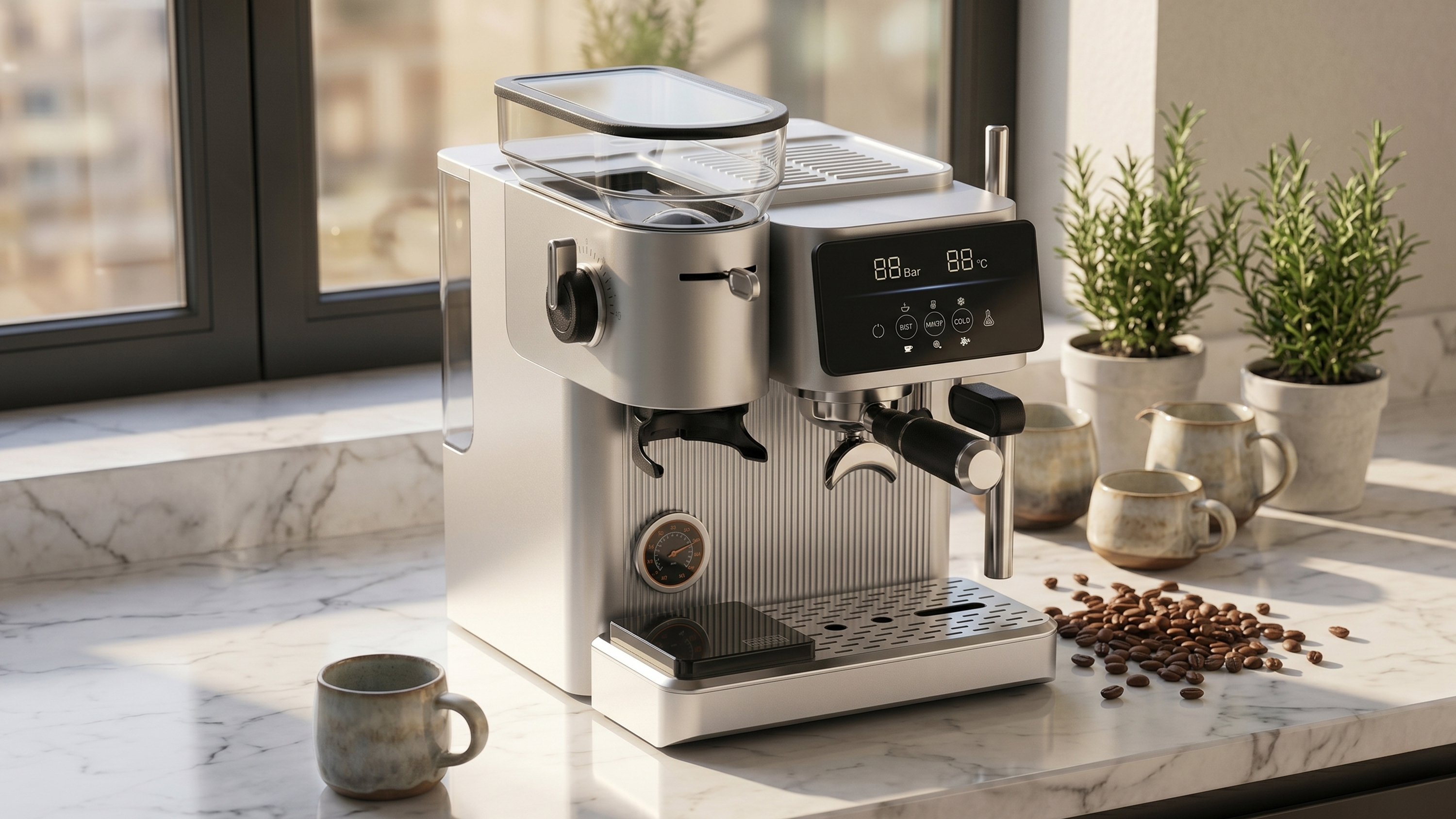Coffee machine，Italian coffee machine，Appearance design，product design，get design，Home appliance design，