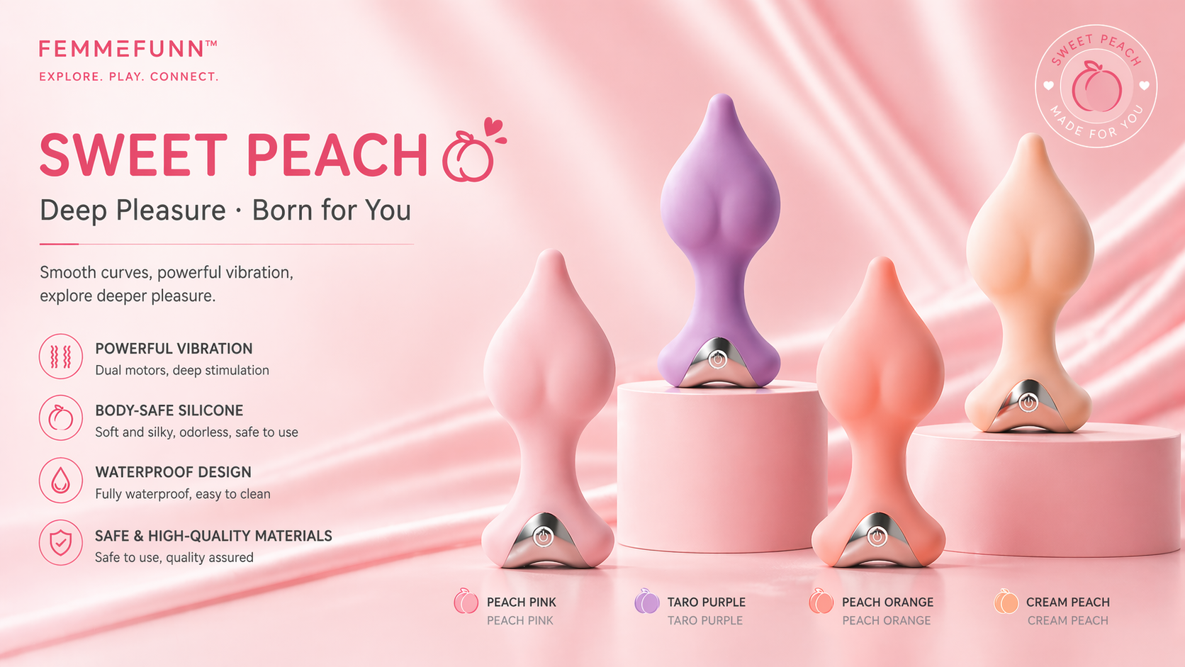 Adult products · Silicone products · Industrial design，