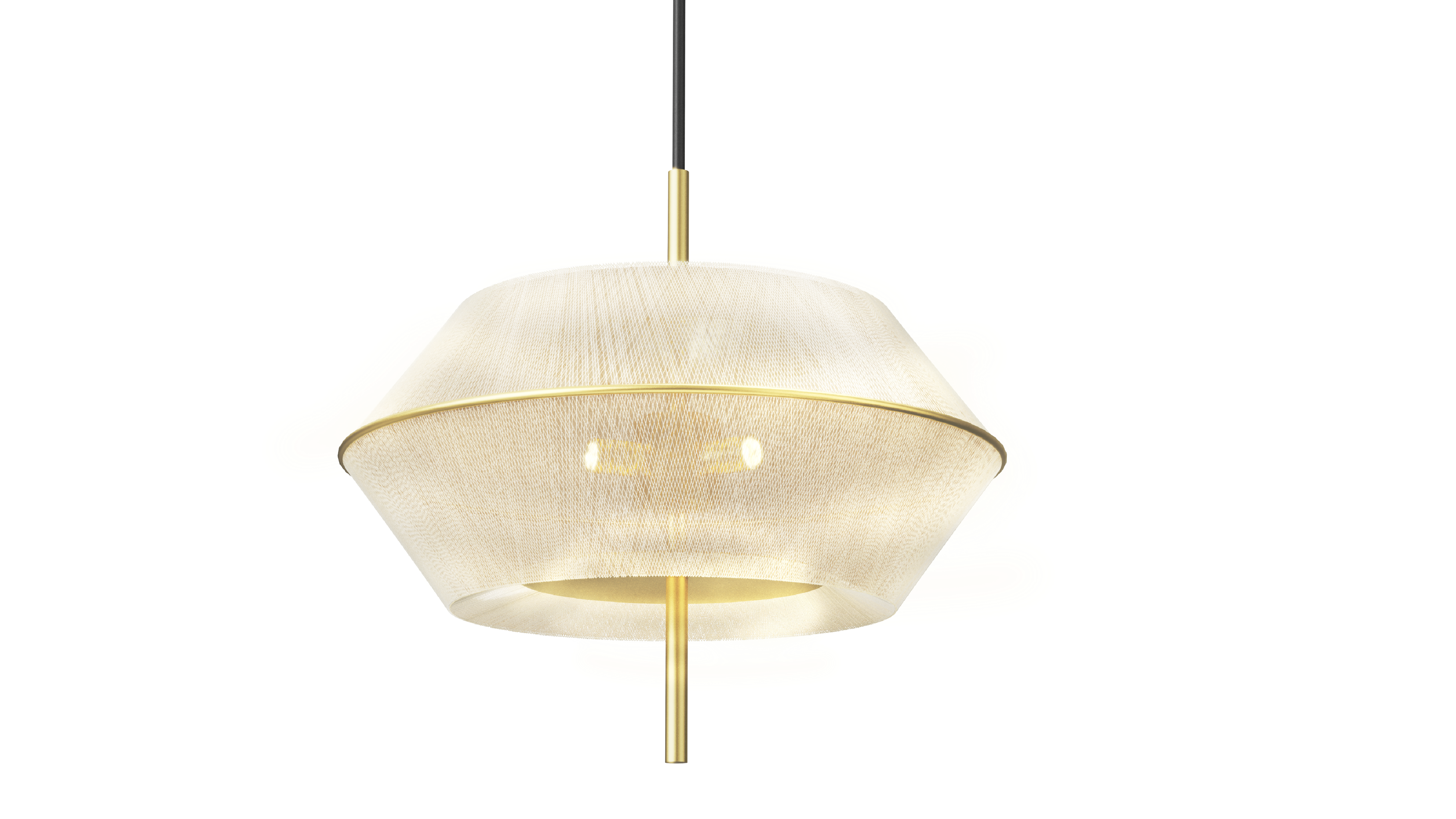 Minimalist and elegant silk lampshade design，