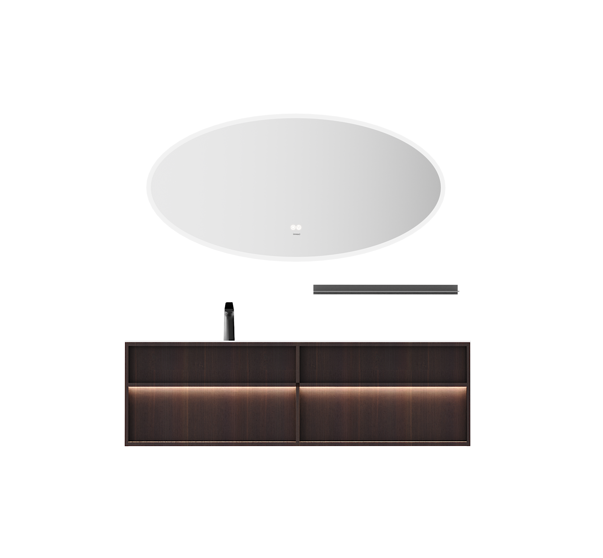 wood grain cabinet; bathroom cabinet，