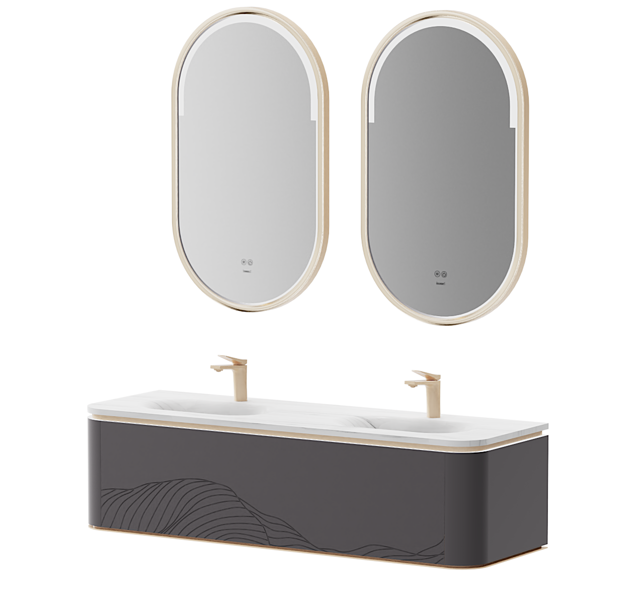 bathroom cabinet; texture; carved，