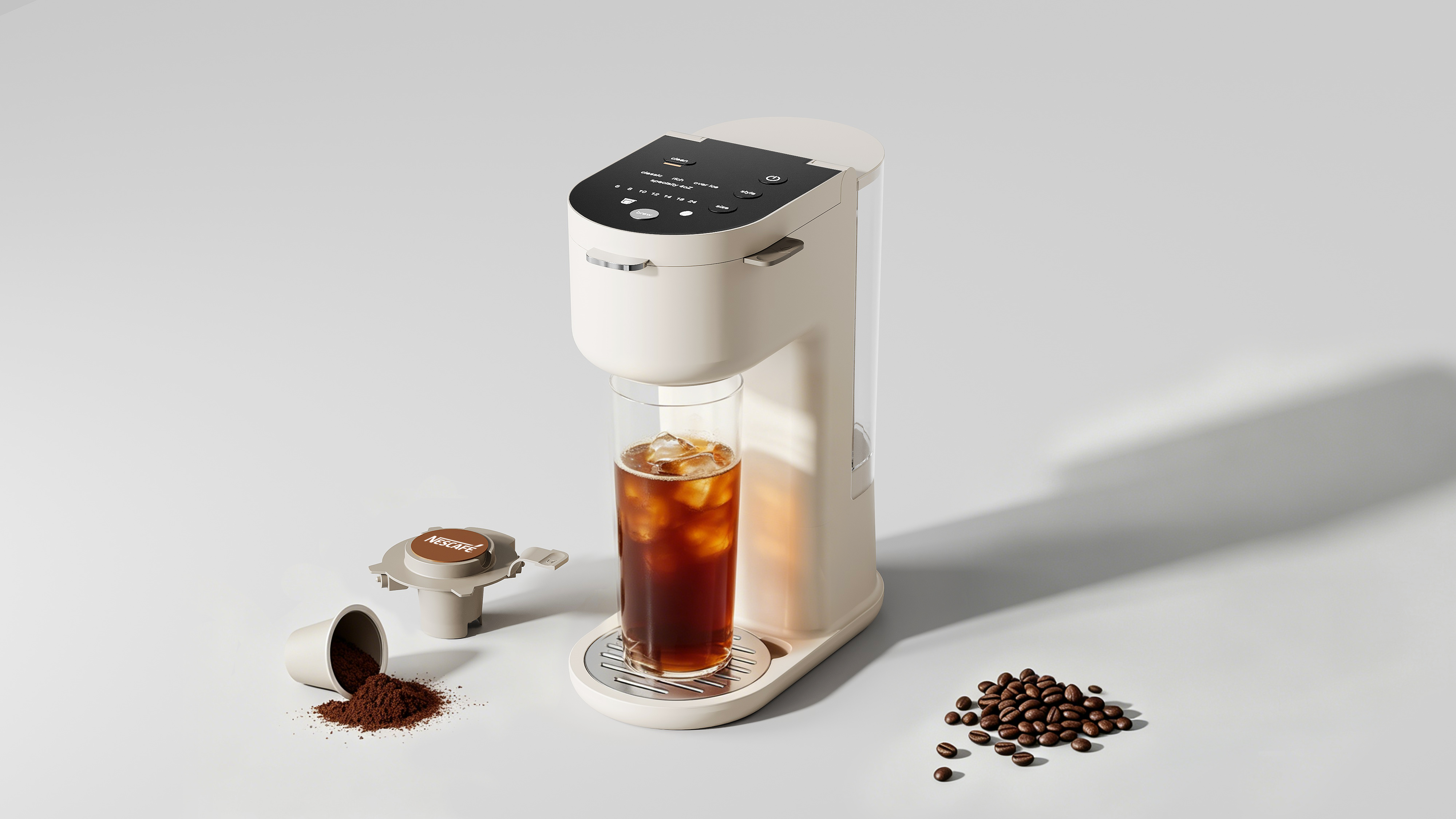 product design，industrial design，Structural design，Original design，Coffee machine，Capsule coffee machine，