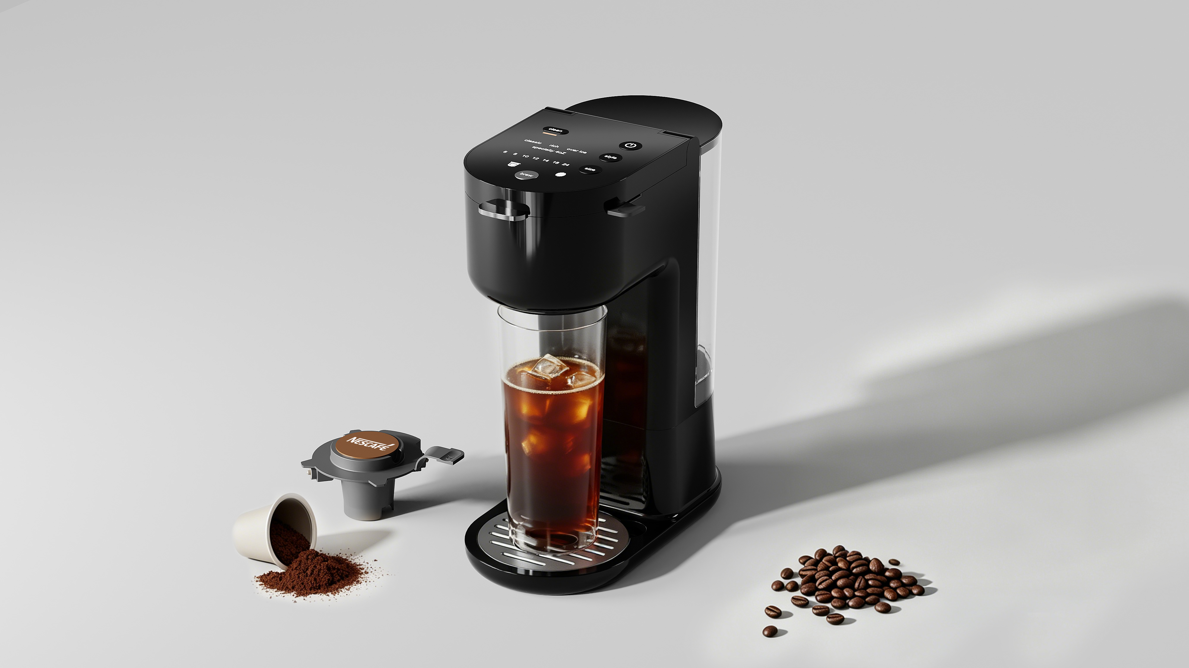 product design，industrial design，Structural design，Original design，Coffee machine，Capsule coffee machine，