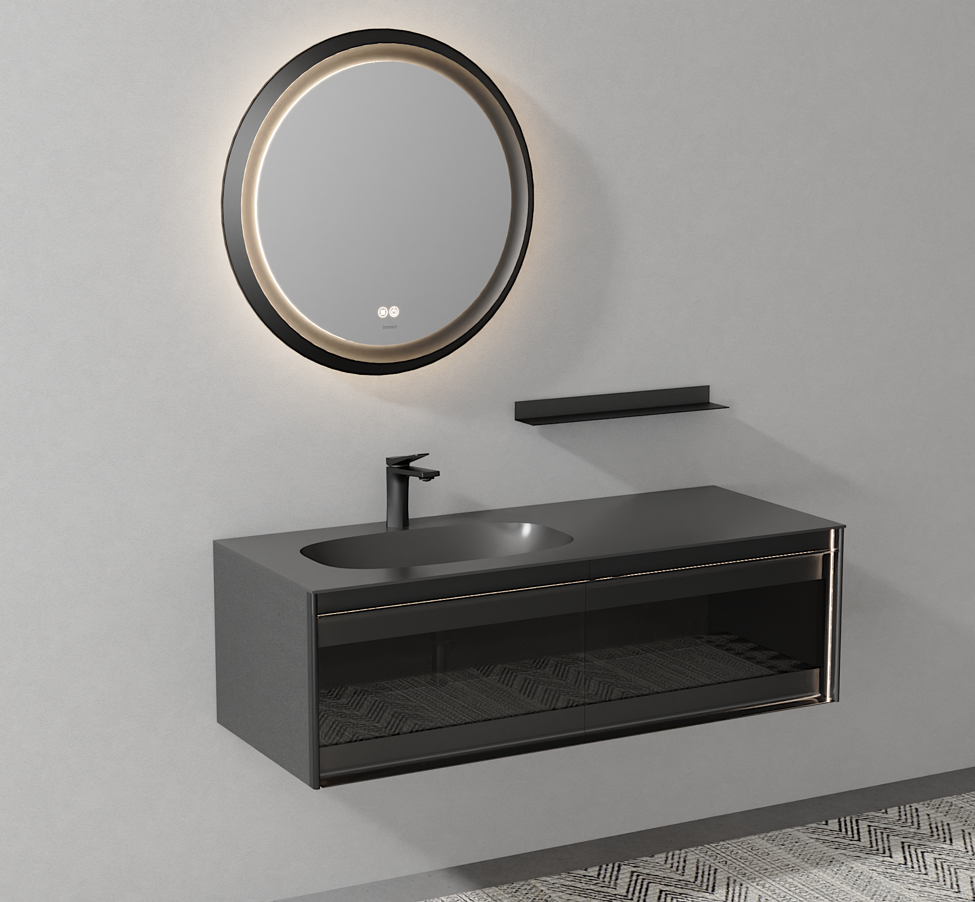 bathroom cabinet; texture; wood grain; glass door，