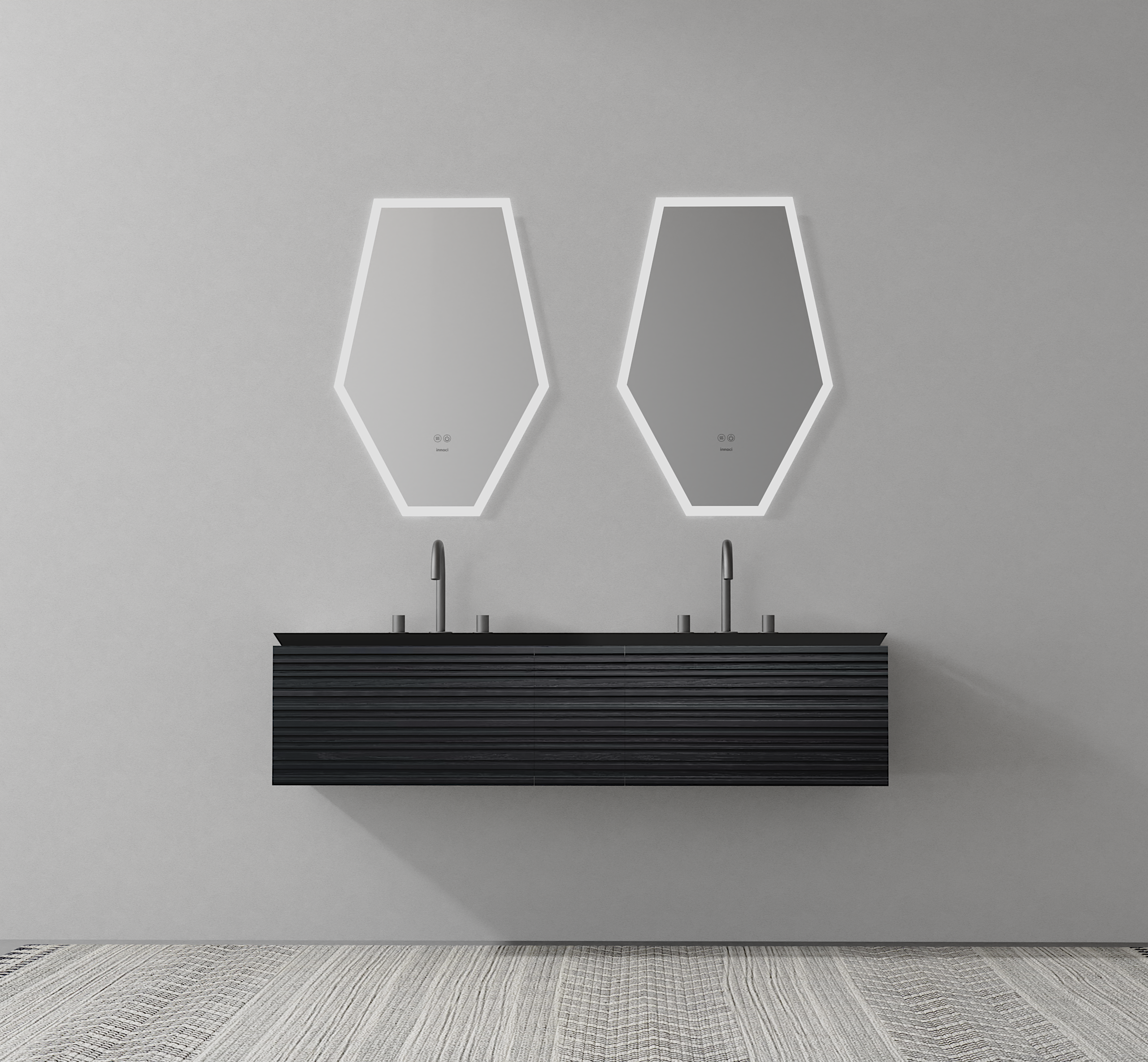 bathroom cabinet; texture; wood grain; glass door，