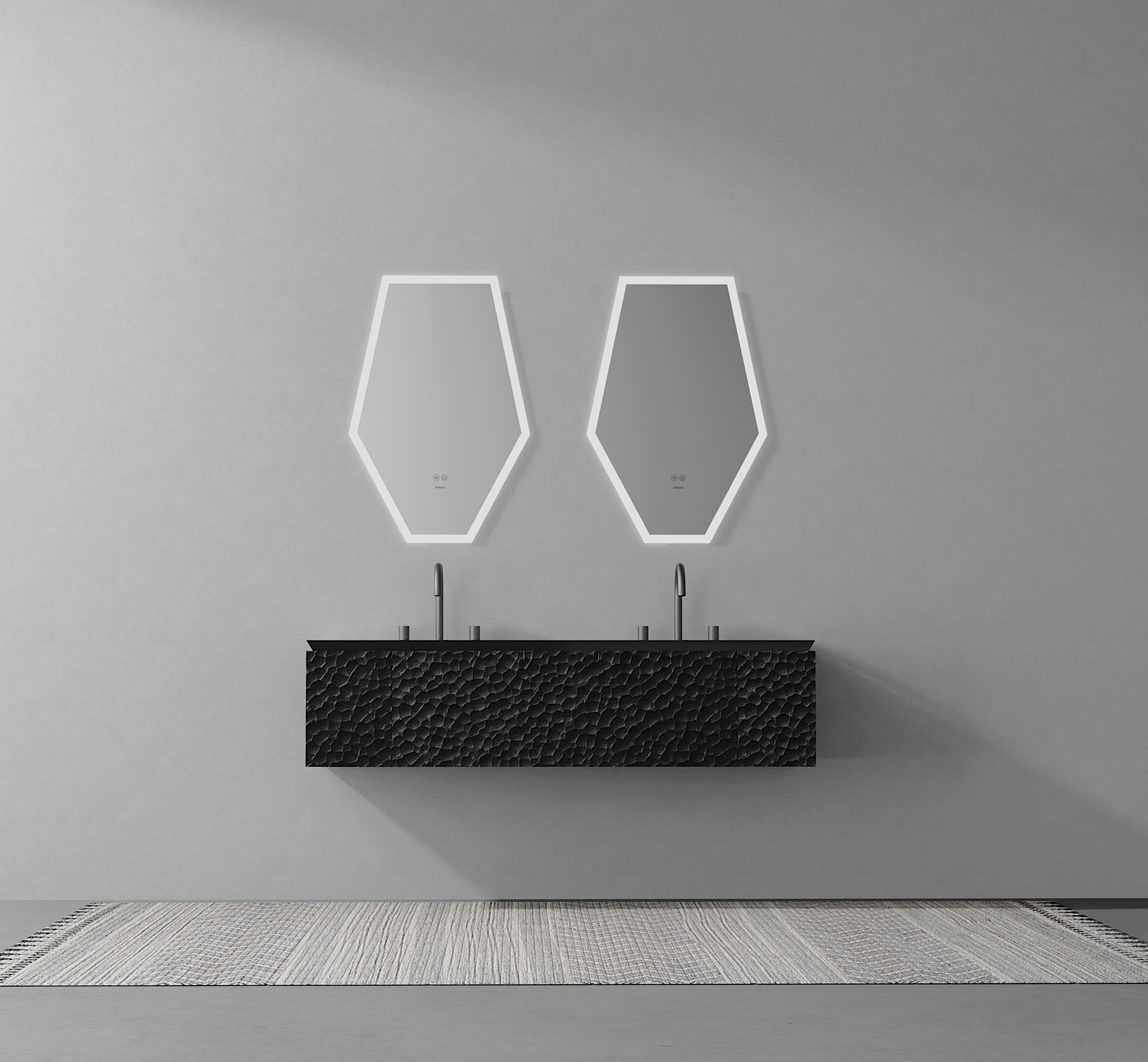 bathroom cabinet; texture; wood grain; glass door，