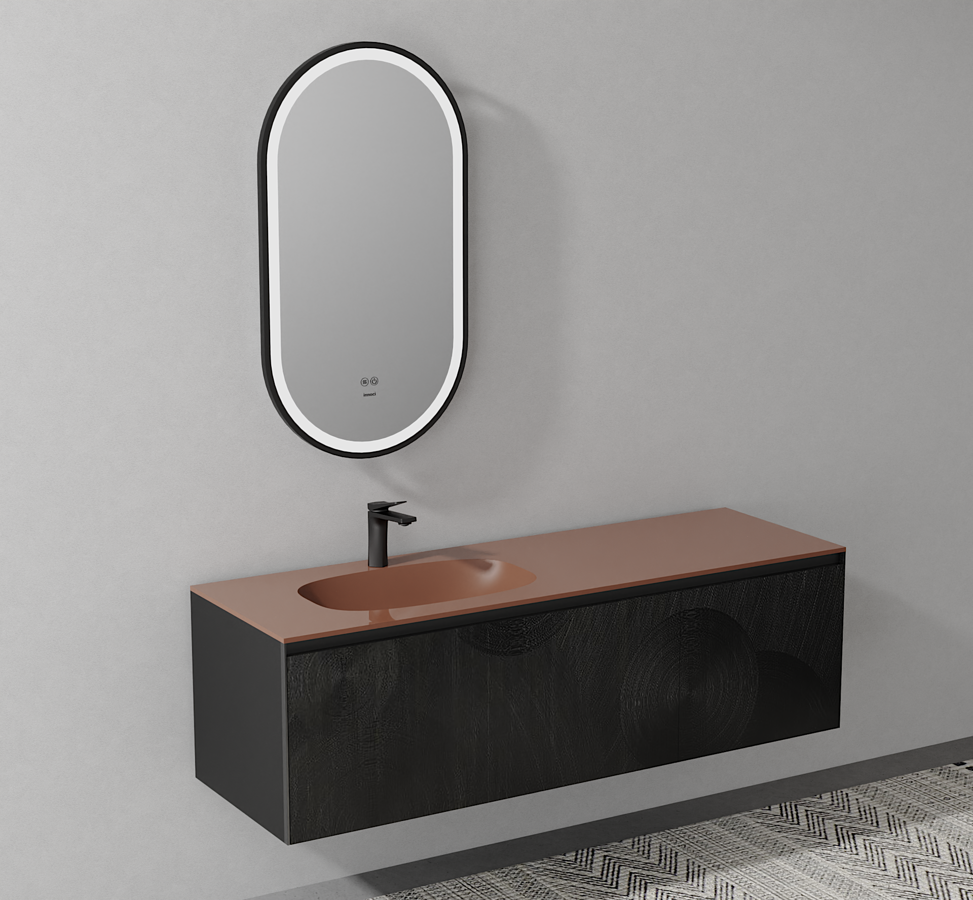 bathroom cabinet; texture; wood grain; glass door，