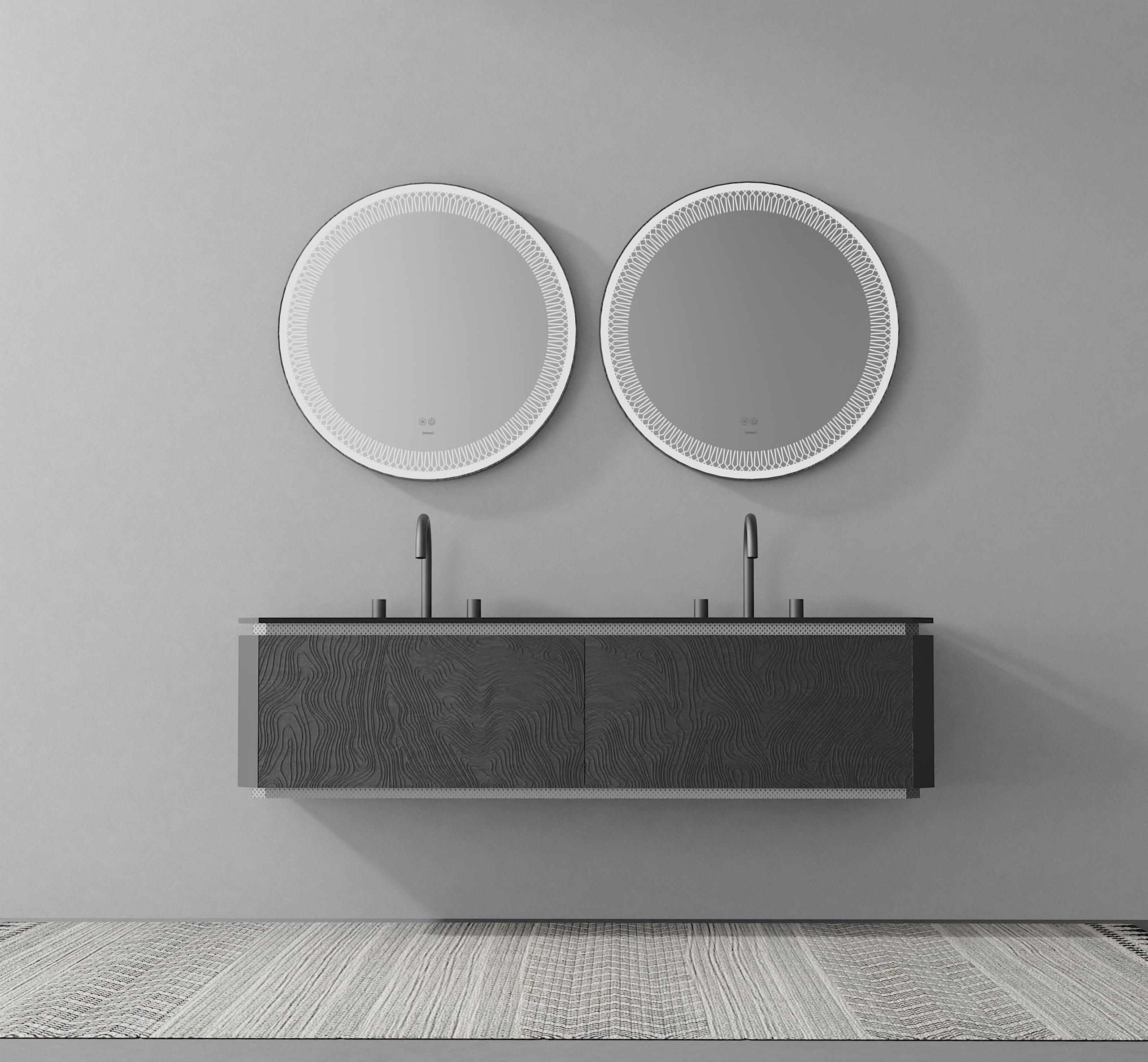 bathroom cabinet; texture; wood grain; glass door，