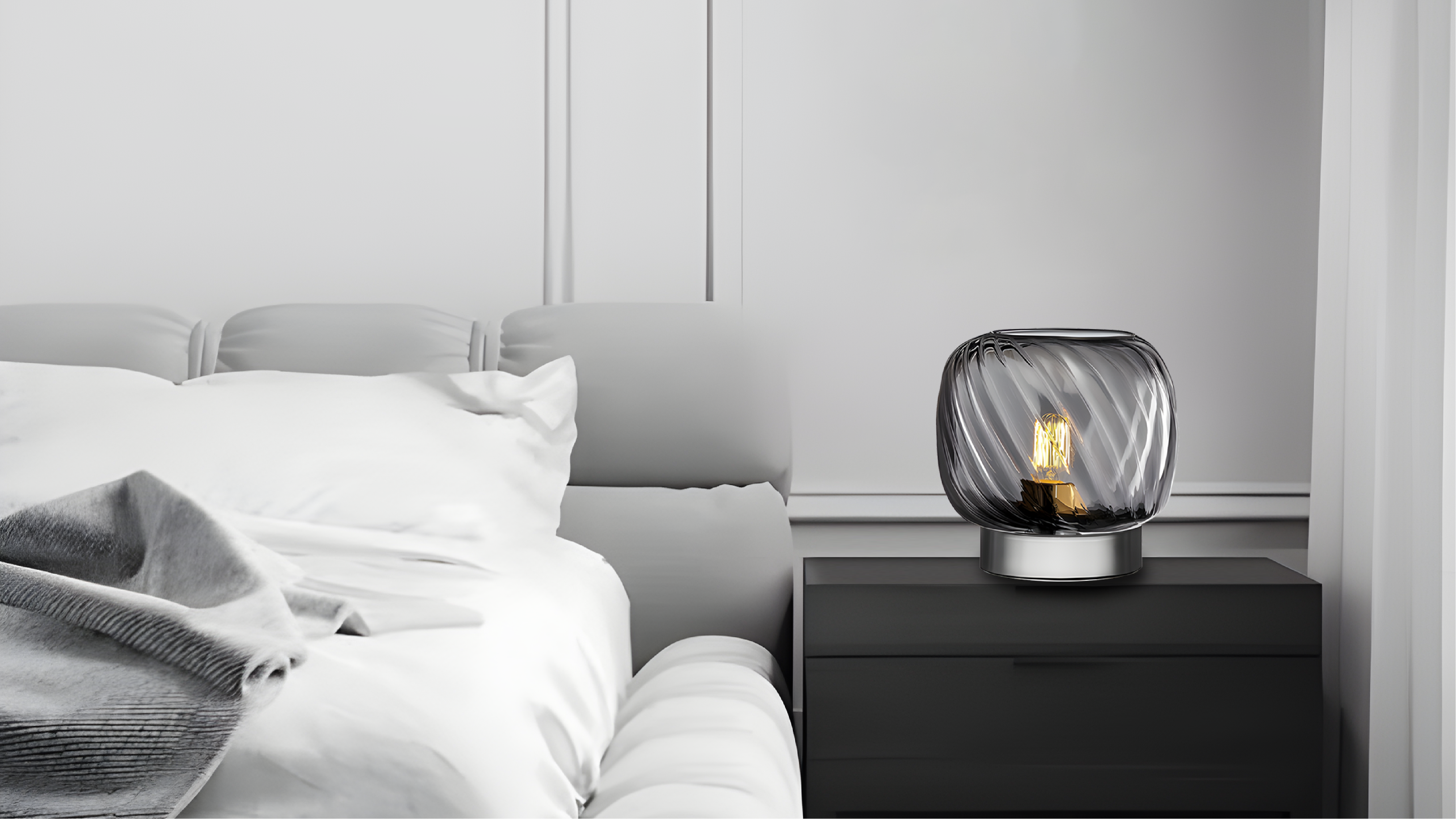 Textured glass lamps，