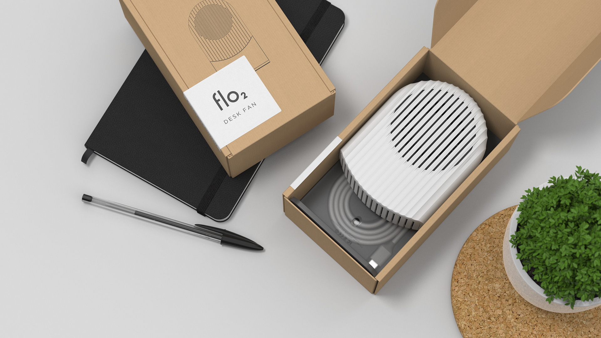 concept，originality，Desk fan，Flo2，