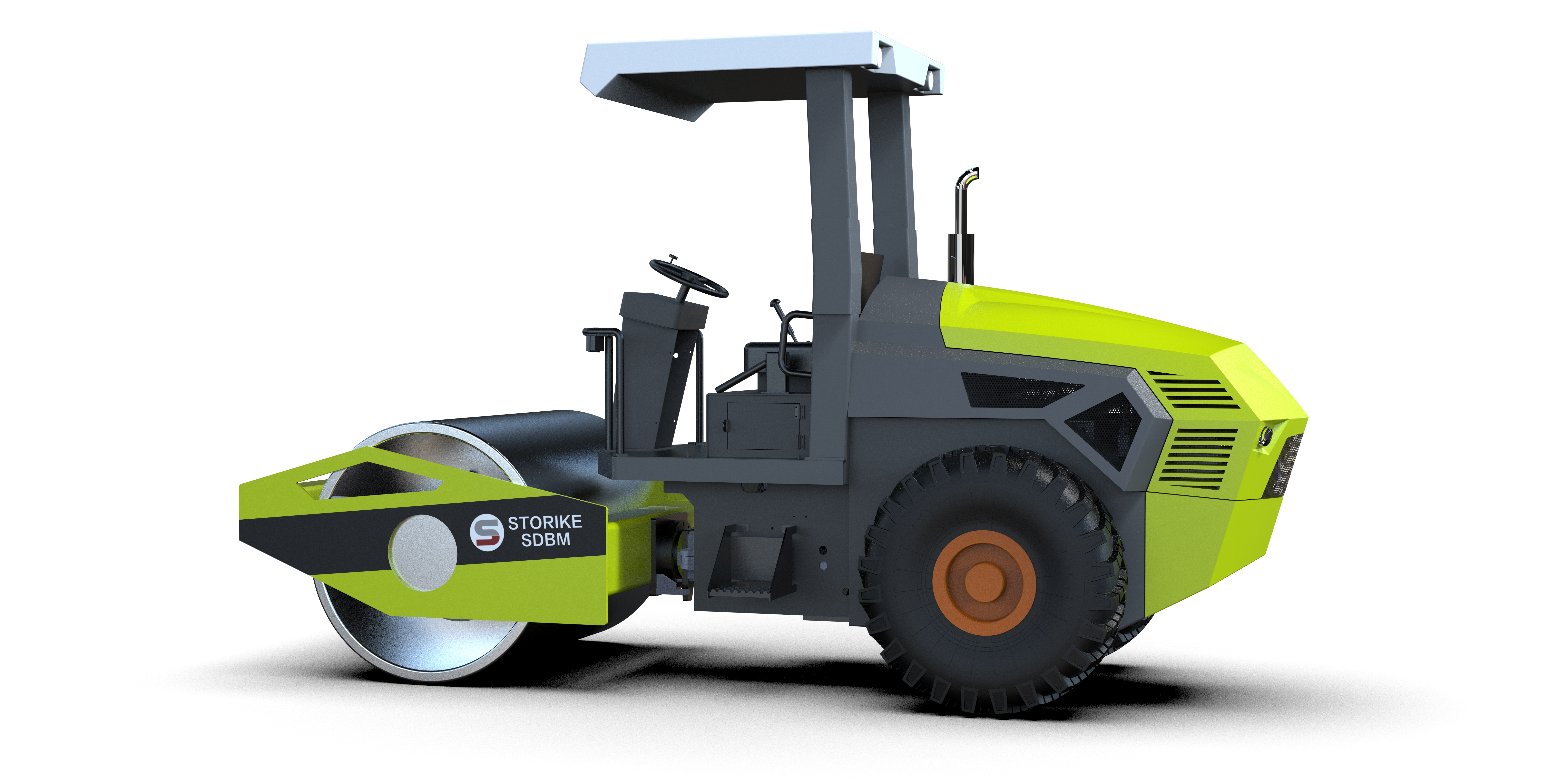 industrial design of road roller，