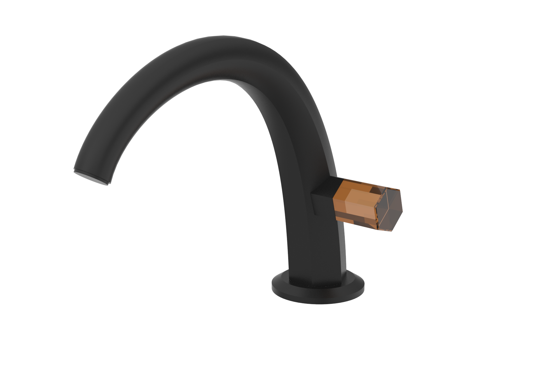 Crystal; Glaze;; Split faucet; Handle，