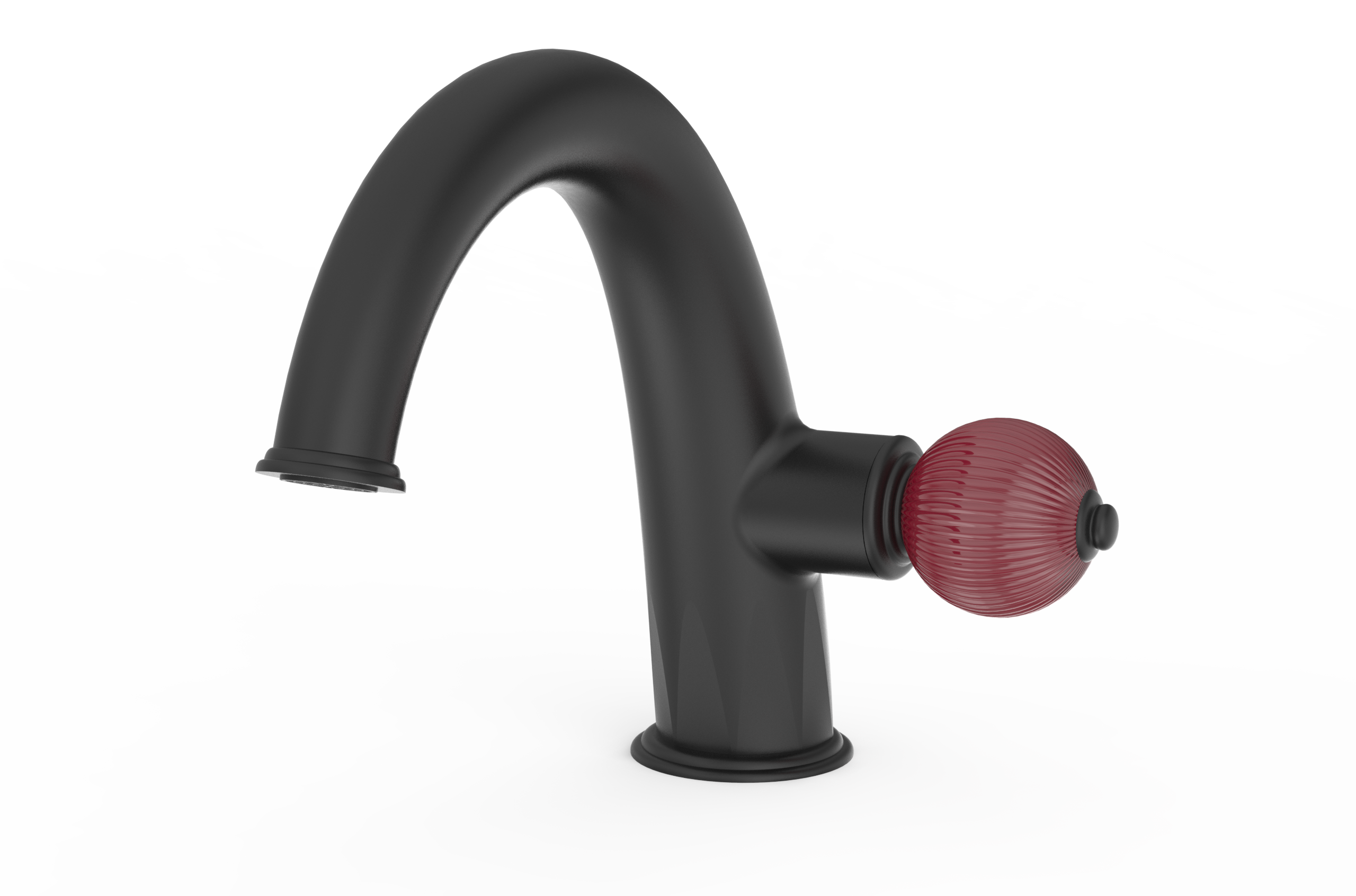 Crystal; Glaze;; Split faucet; Handle，