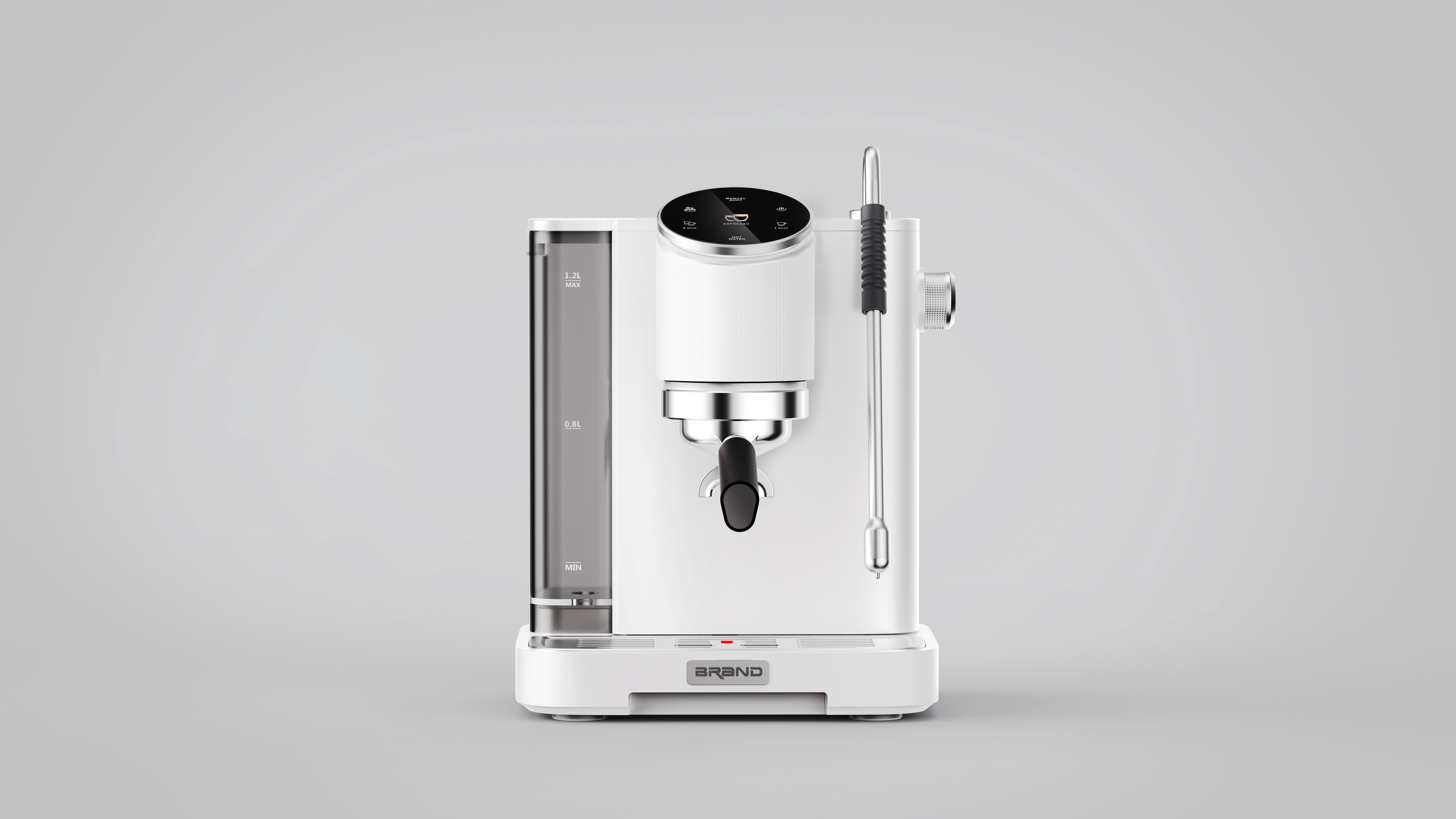 Coffee machine，industrial design，product design，Minimalist household appliances，Product rendering，Integration of Technology and Art，