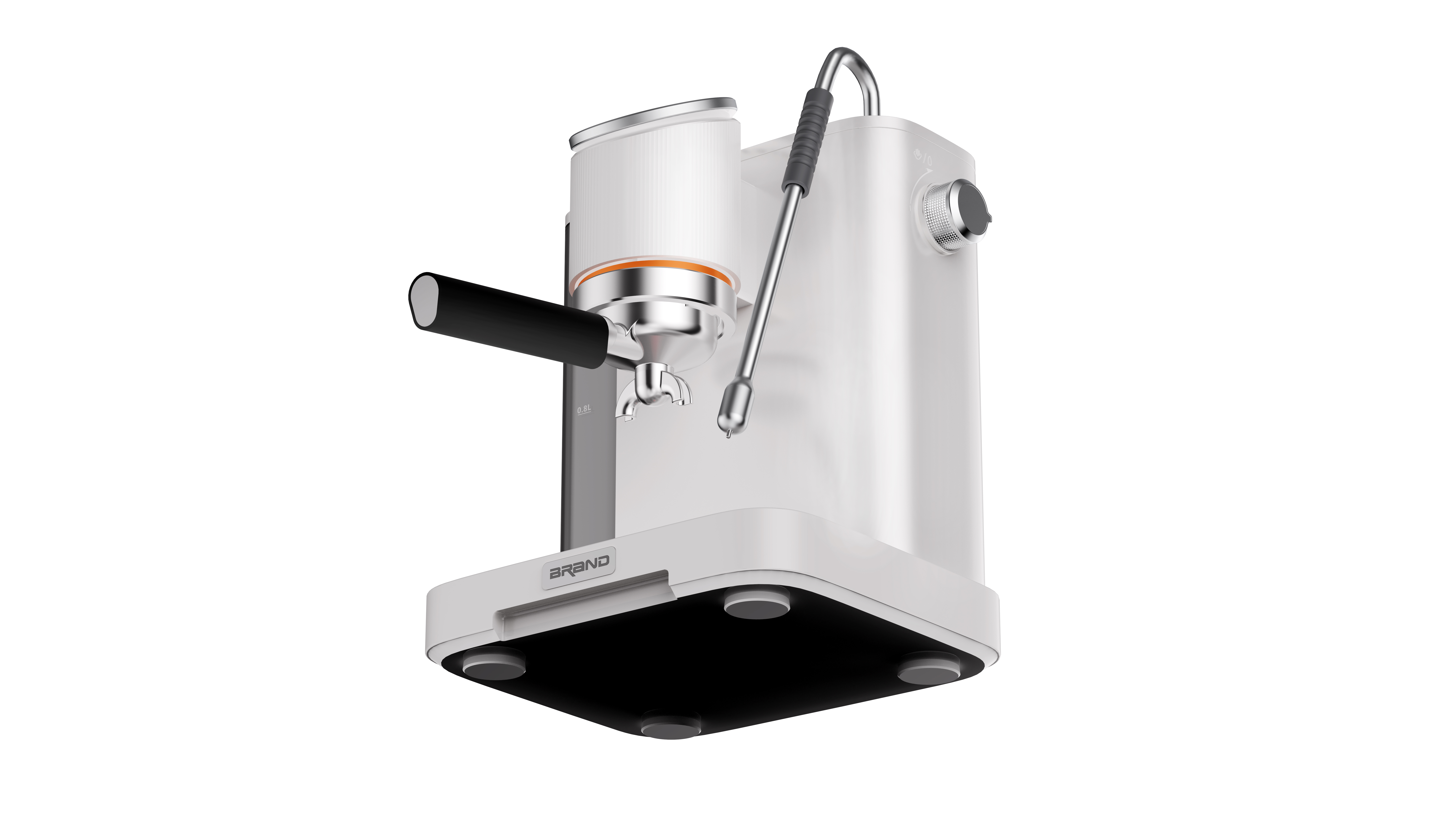 Coffee machine，industrial design，product design，Minimalist household appliances，Product rendering，Integration of Technology and Art，