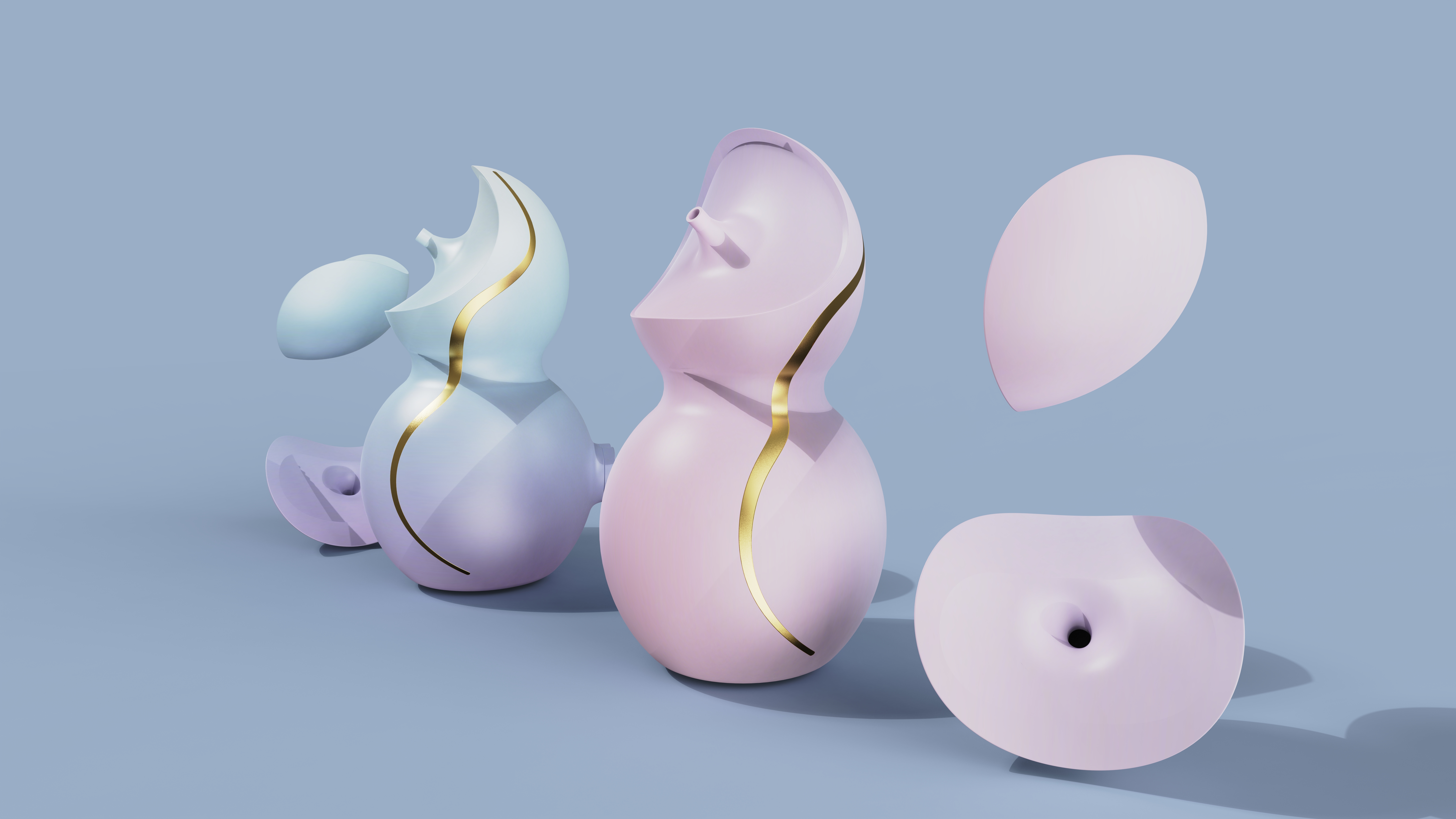 "Joining Bowls" Gourd Couple，