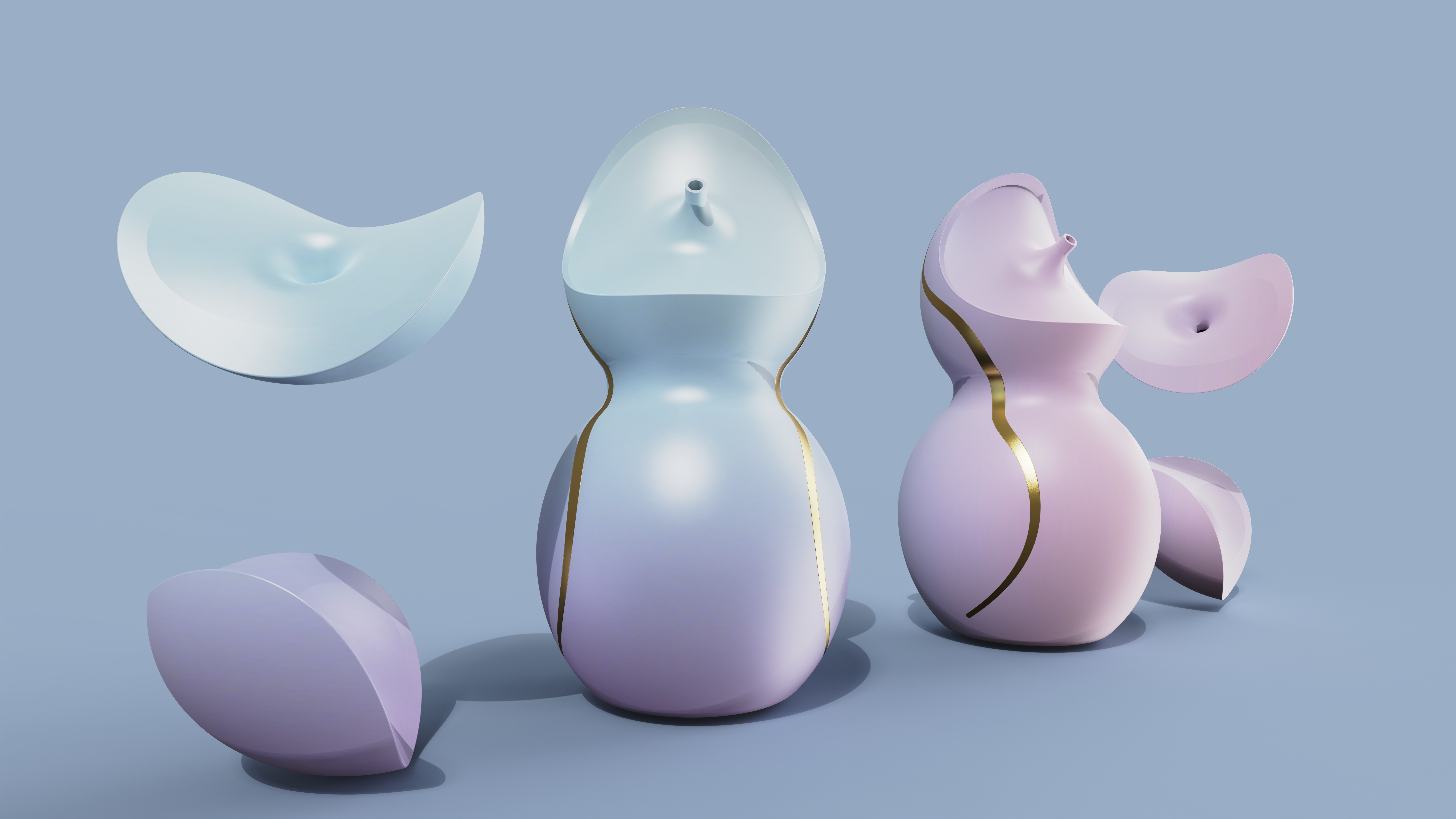 "Joining Bowls" Gourd Couple，