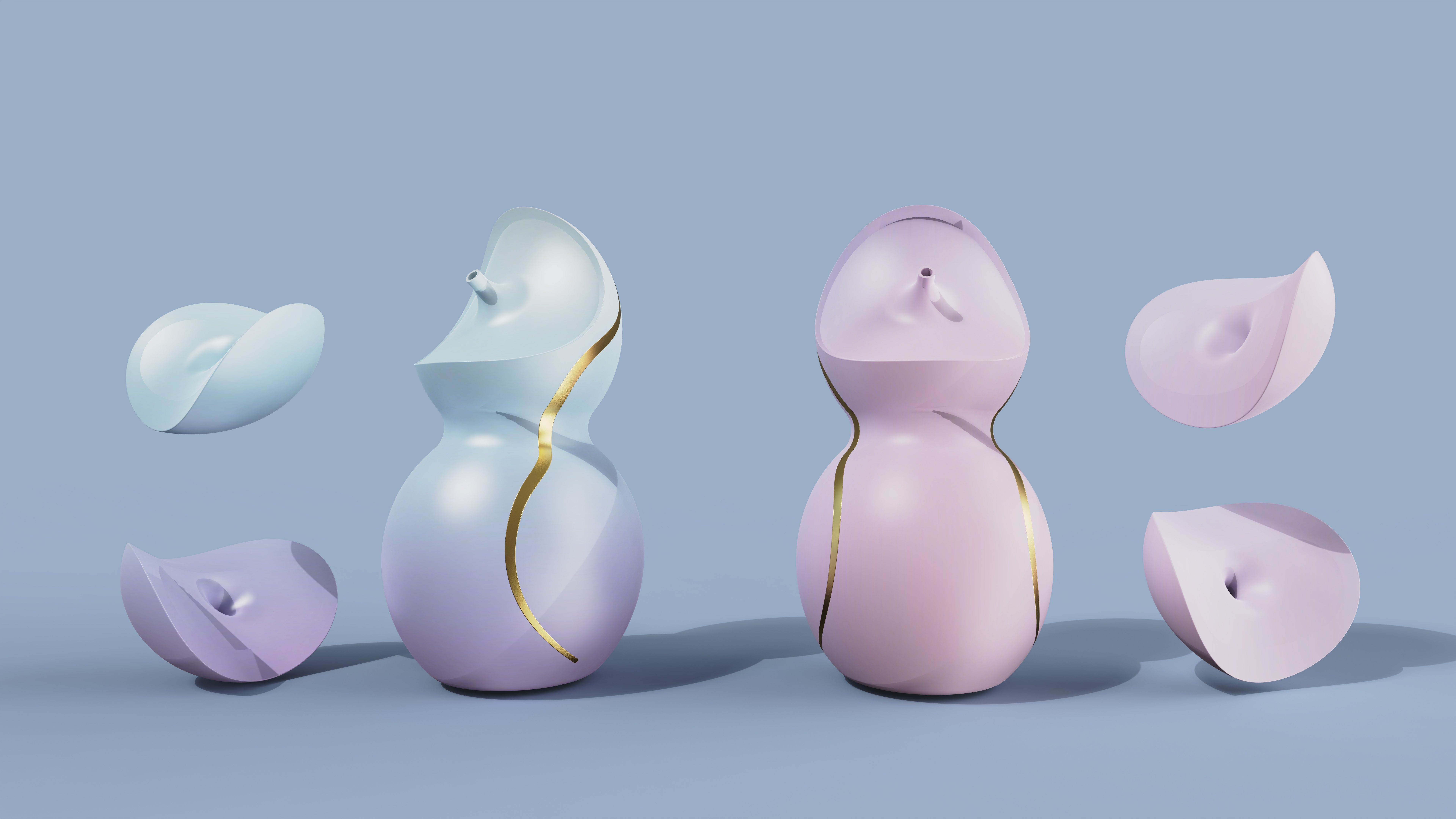 "Joining Bowls" Gourd Couple，