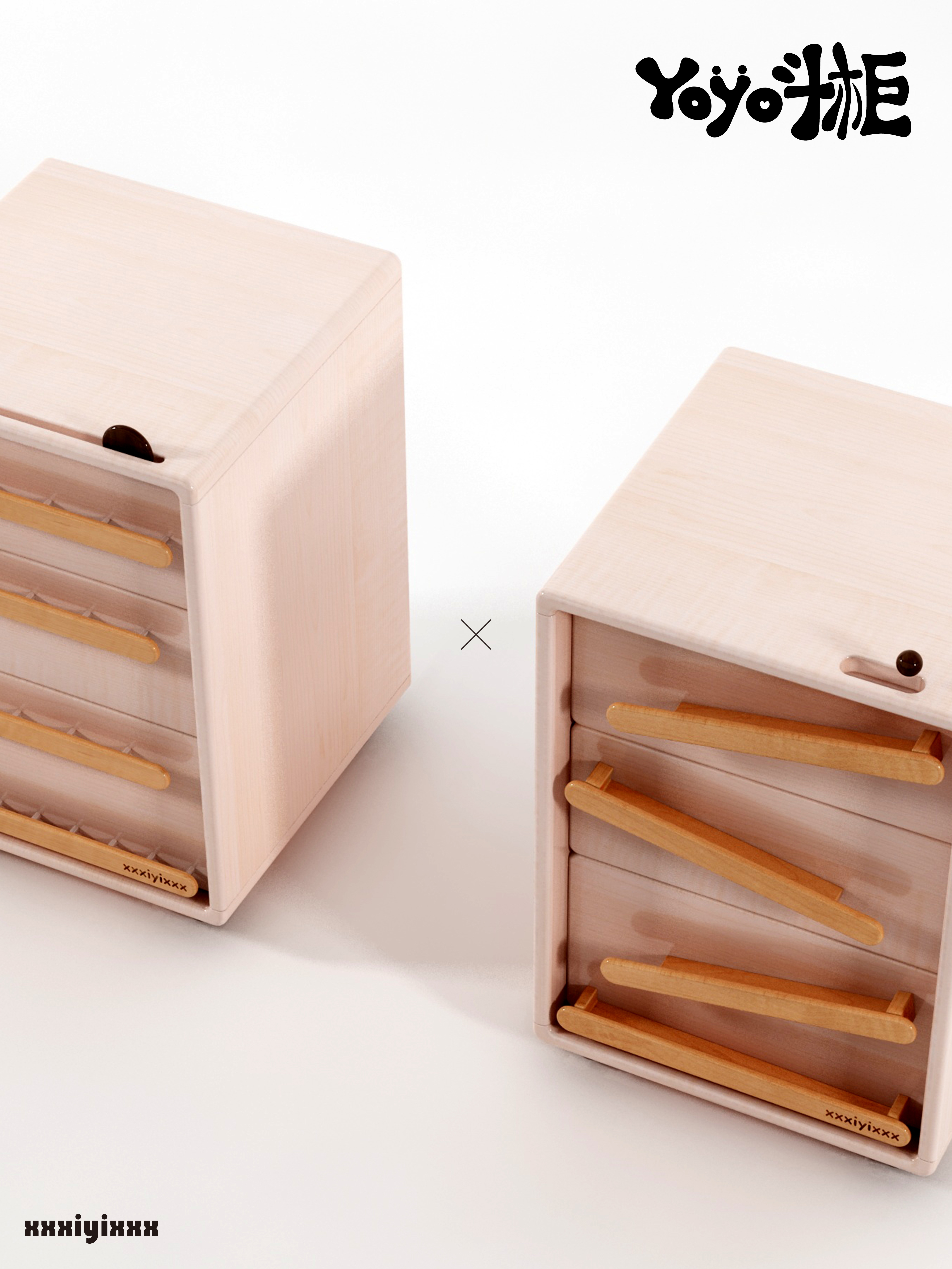 Children's furniture，Original design，solid wood，furniture design ，lovely，Lockers，Bucket cabinet，