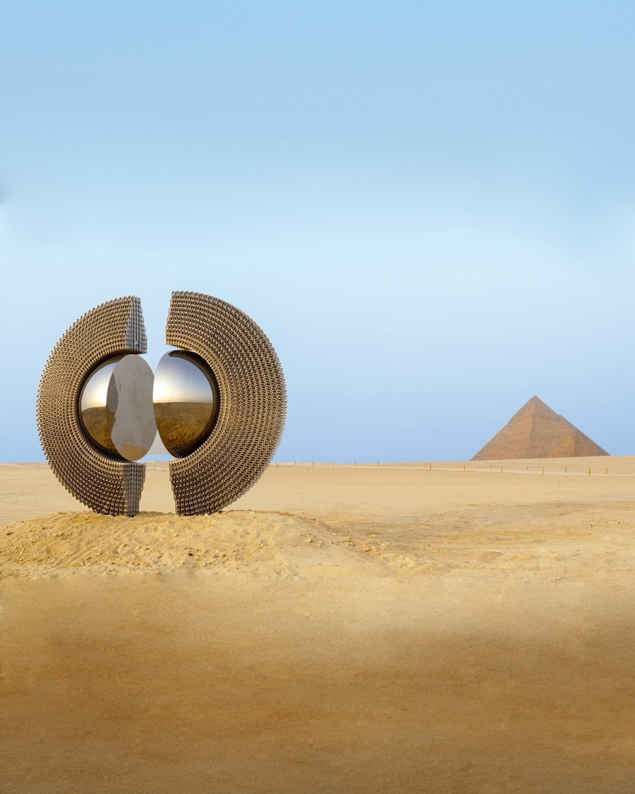 Pyramids of Giza，Mirror aluminum device，Ring of Light，The Shen，