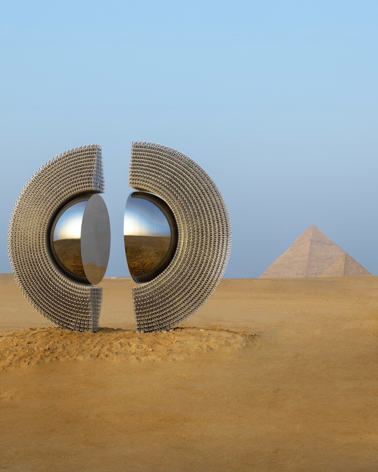 Pyramids of Giza，Mirror aluminum device，Ring of Light，The Shen，