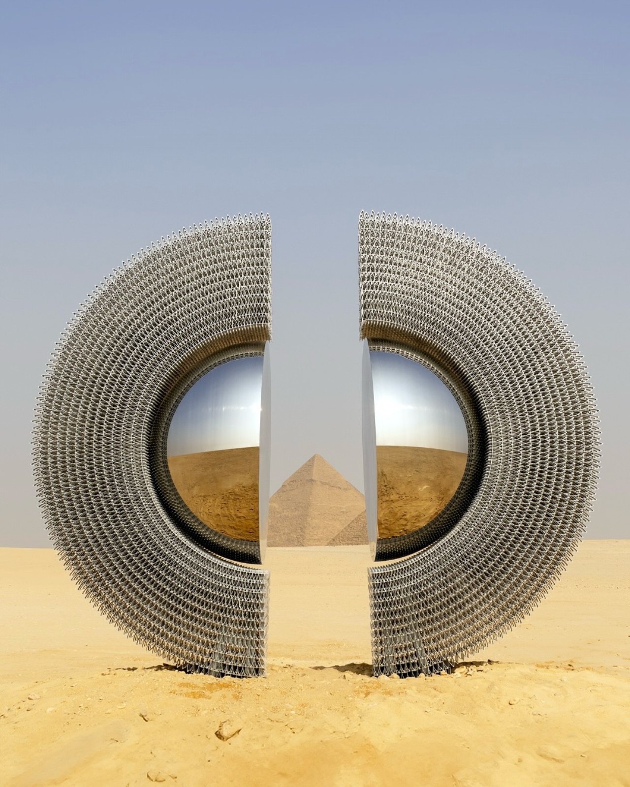 Pyramids of Giza，Mirror aluminum device，Ring of Light，The Shen，