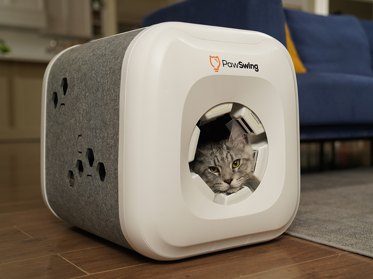 PawSwing Neo，Cat nest，Automatic combing，bionic cat tongue，Pet Beauty，