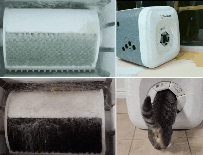 PawSwing Neo，Cat nest，Automatic combing，bionic cat tongue，Pet Beauty，