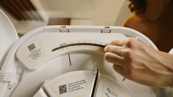 PawSwing Neo，Cat nest，Automatic combing，bionic cat tongue，Pet Beauty，