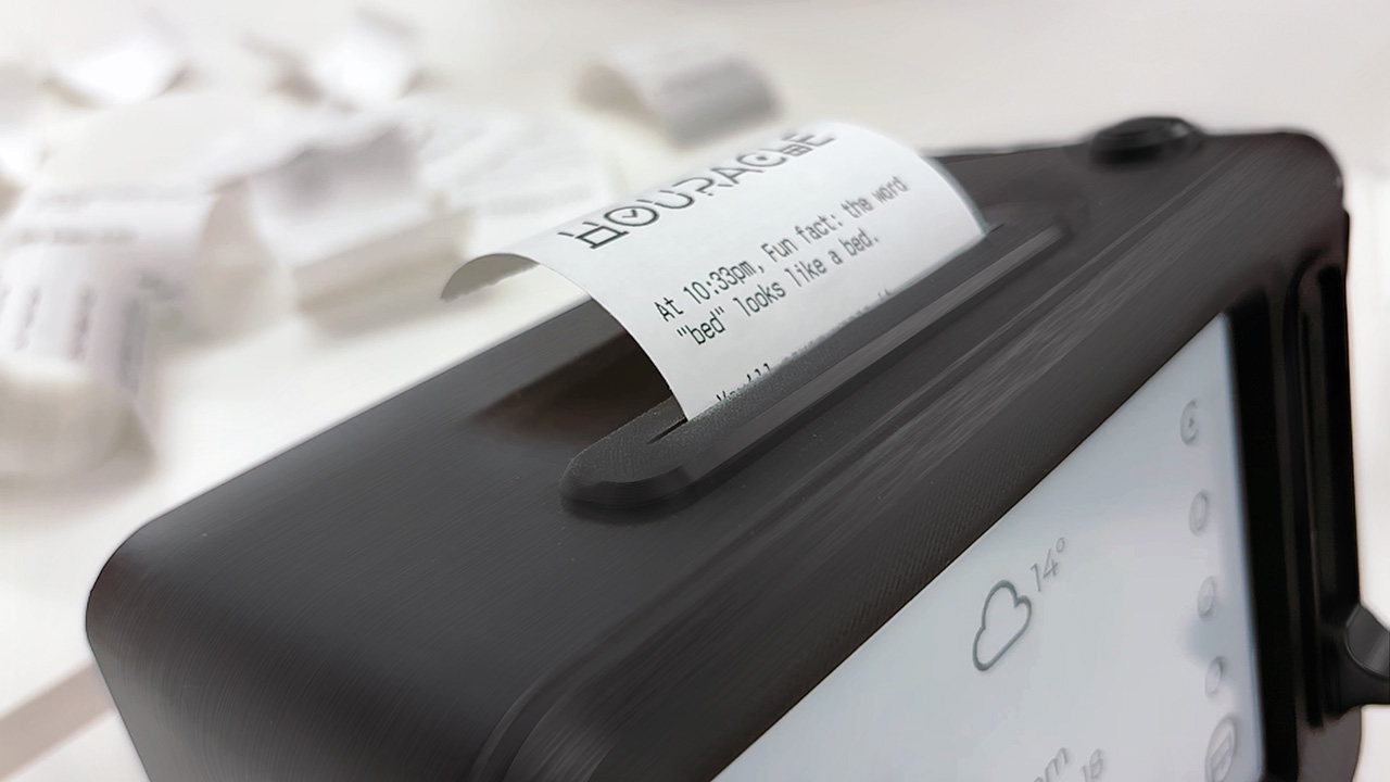 E-Ink clock，Electronic ink，Slip Printer，Lucky Sign，