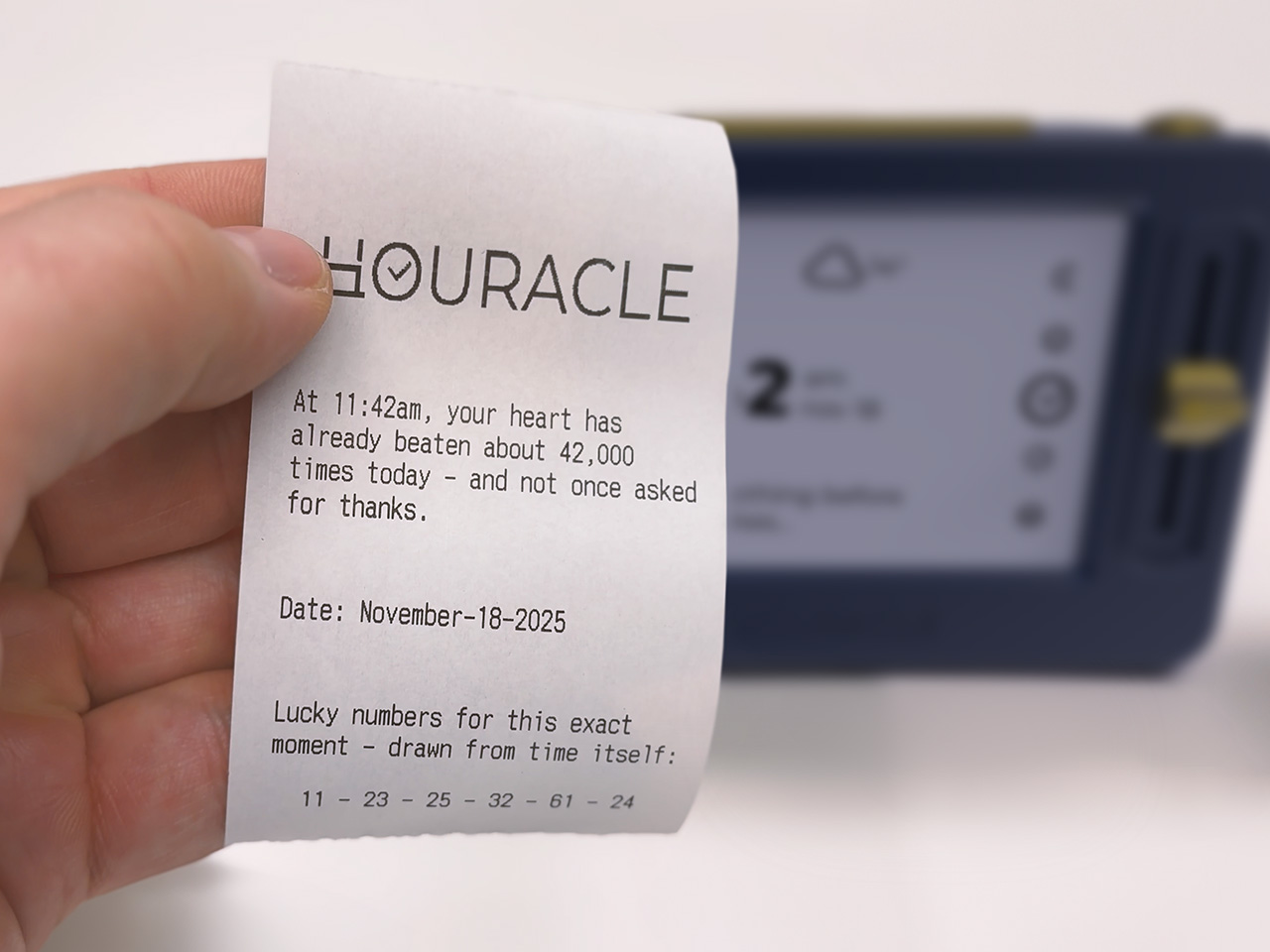 E-Ink clock，Electronic ink，Slip Printer，Lucky Sign，