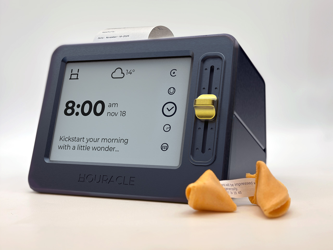 E-Ink clock，Electronic ink，Slip Printer，Lucky Sign，