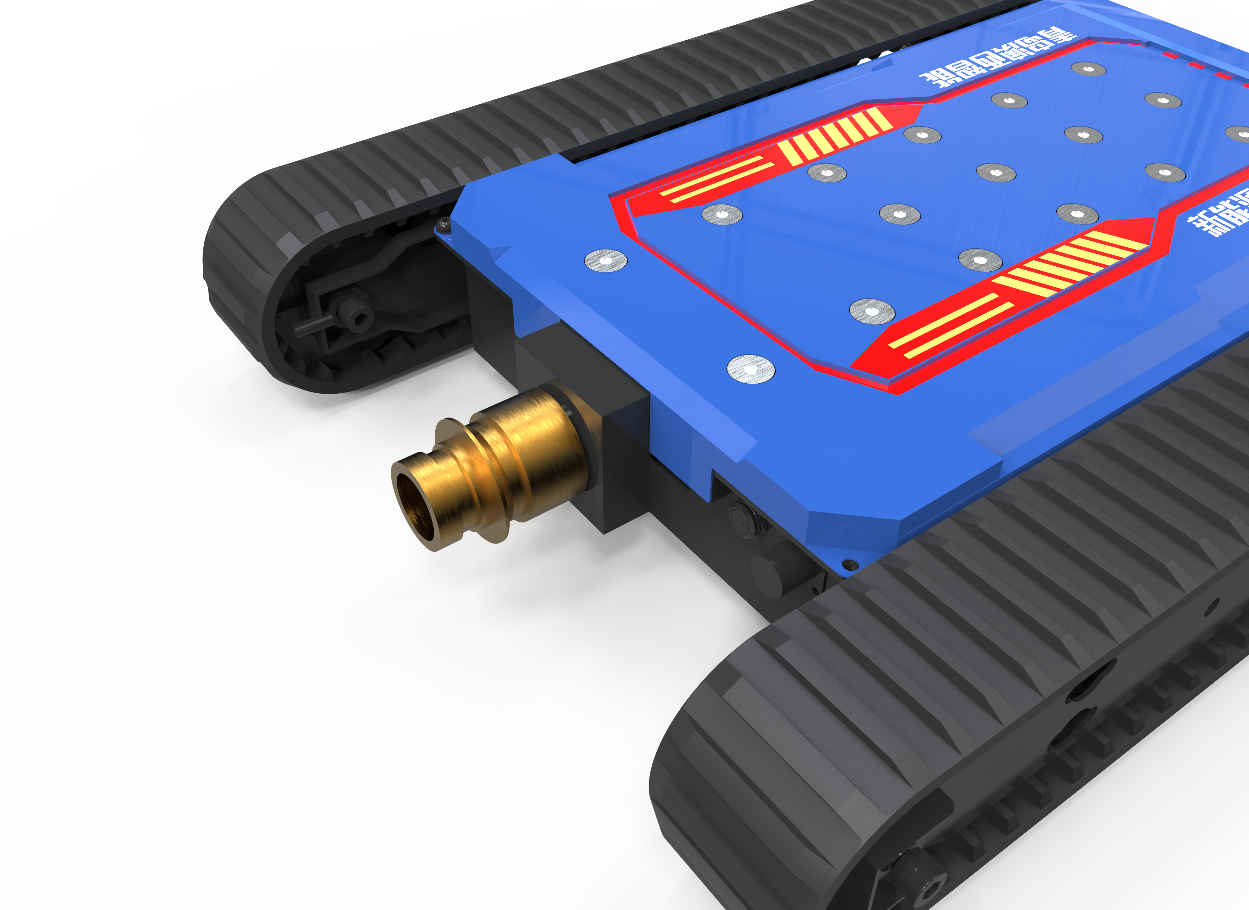 Vehicle chassis cooling fire extinguishing robot，