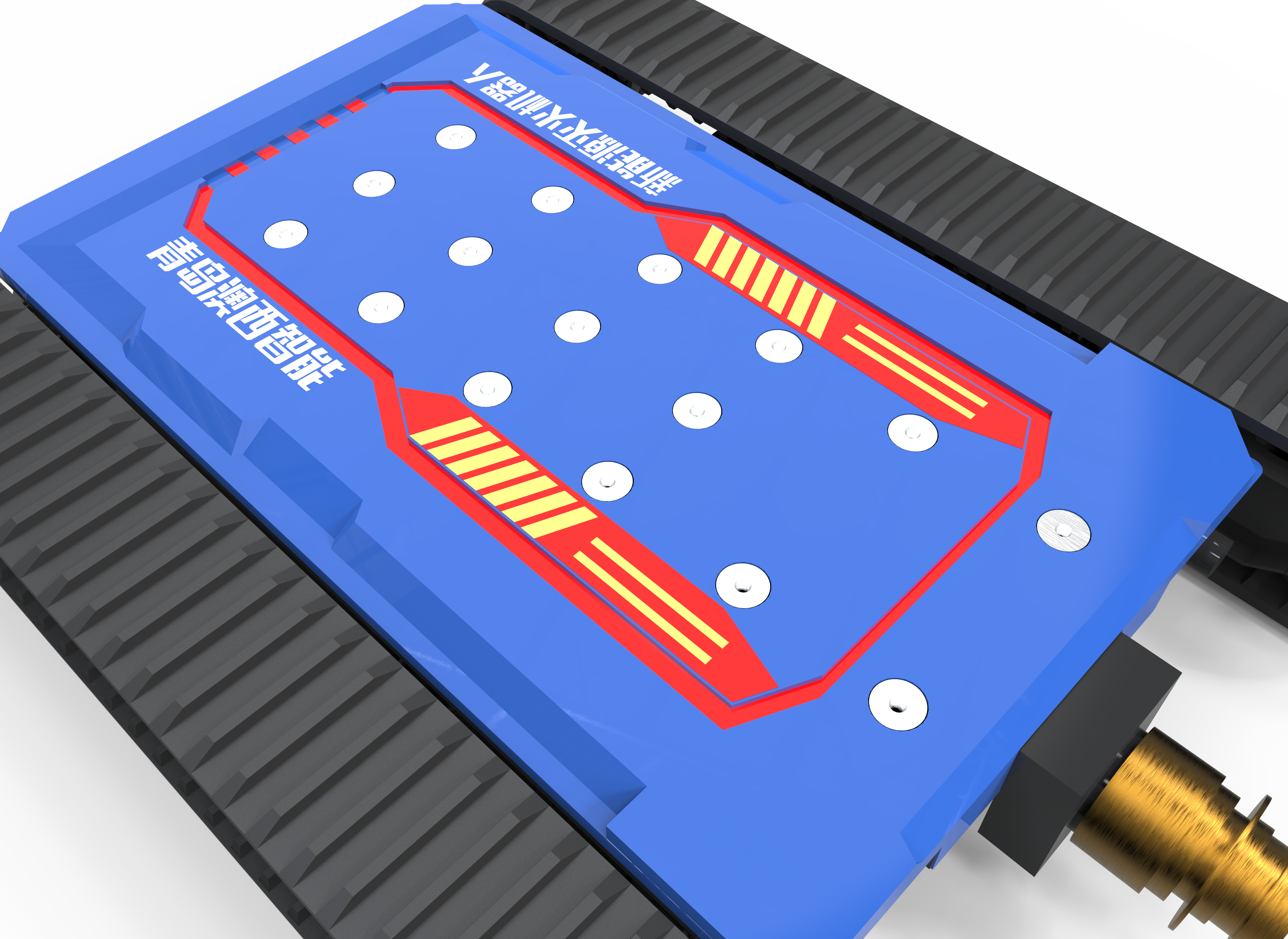 Vehicle chassis cooling fire extinguishing robot，