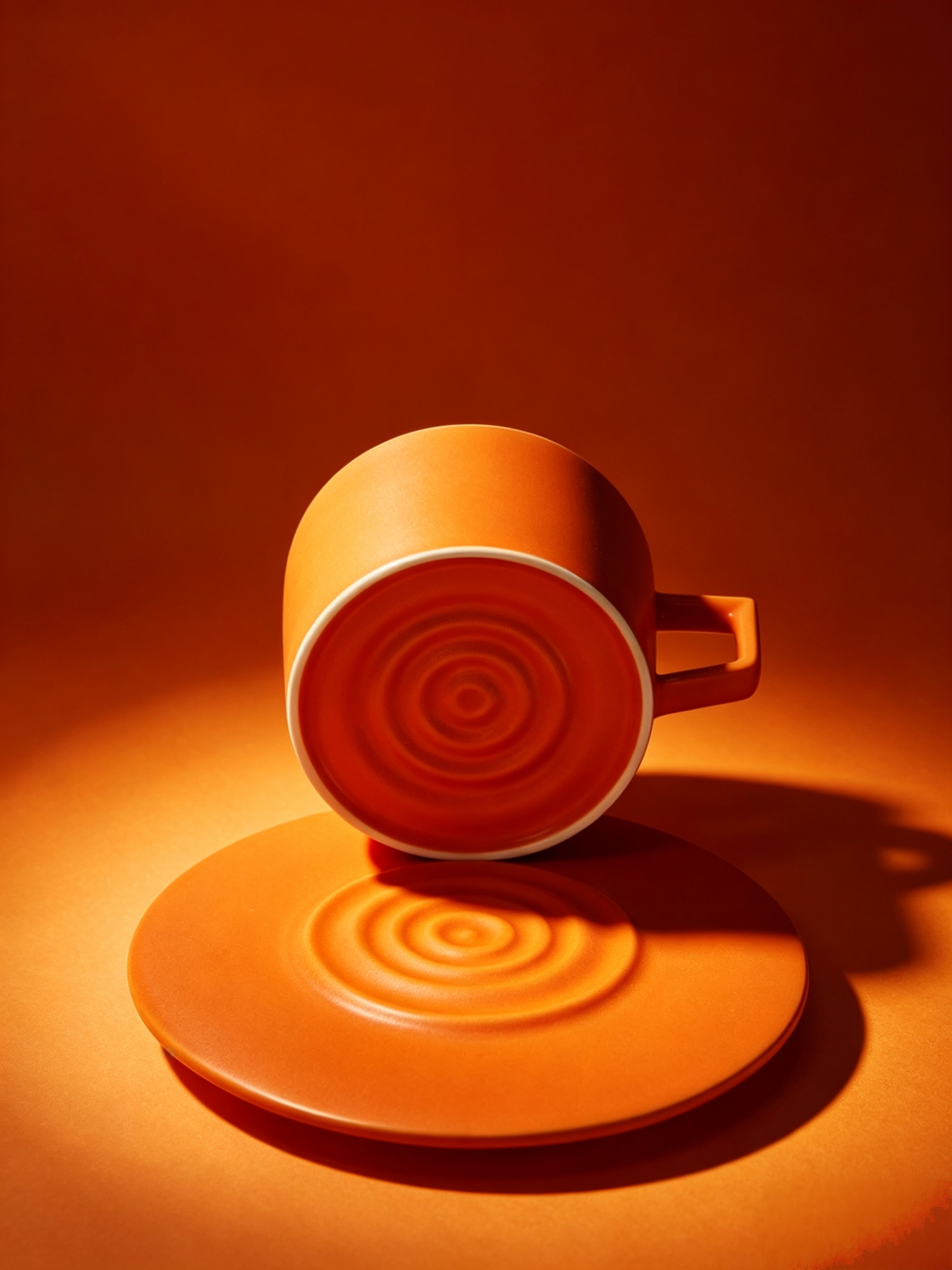 Ripple Non-Slip Ceramic Coffee Mug，