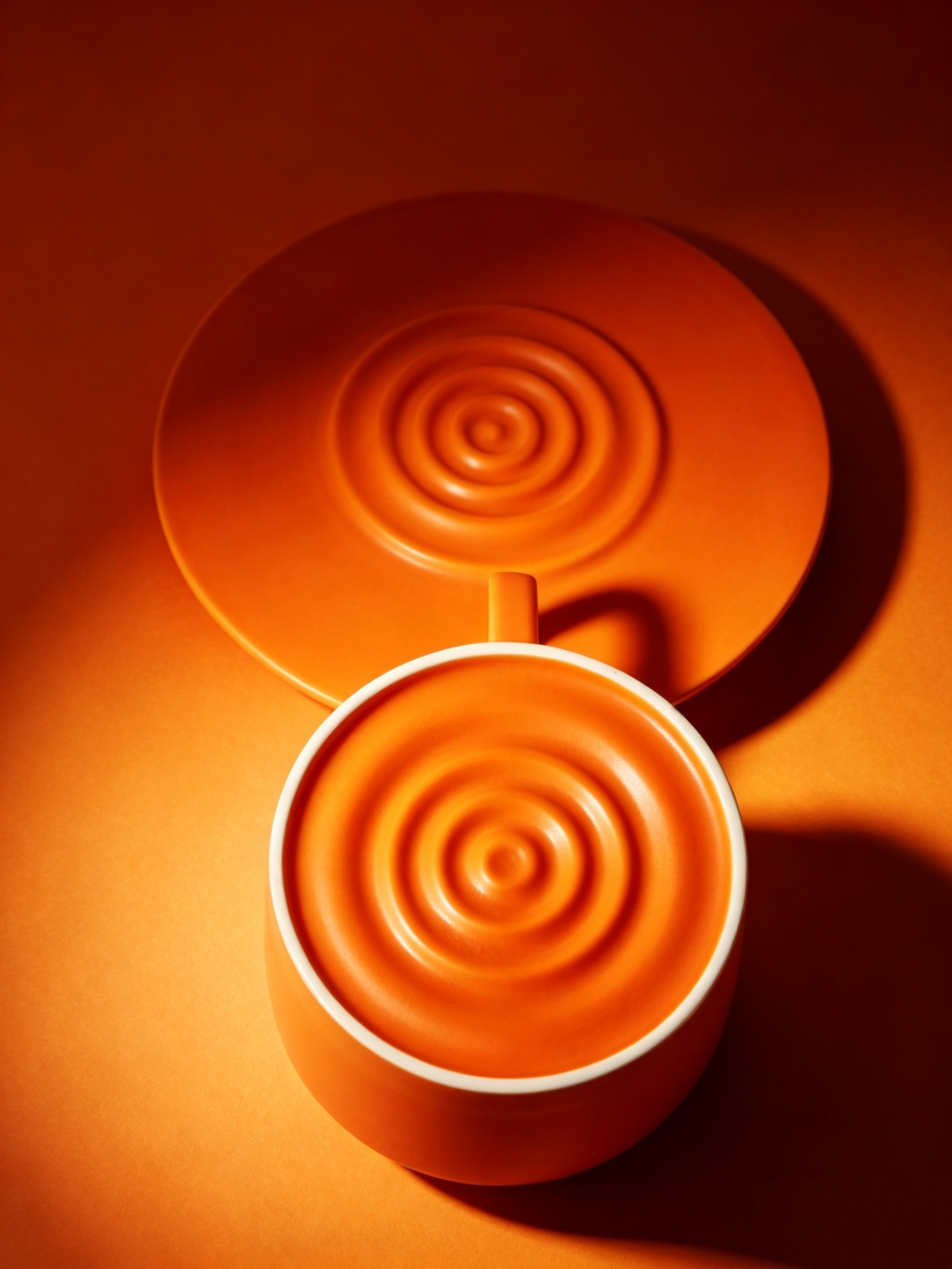 Ripple Non-Slip Ceramic Coffee Mug，