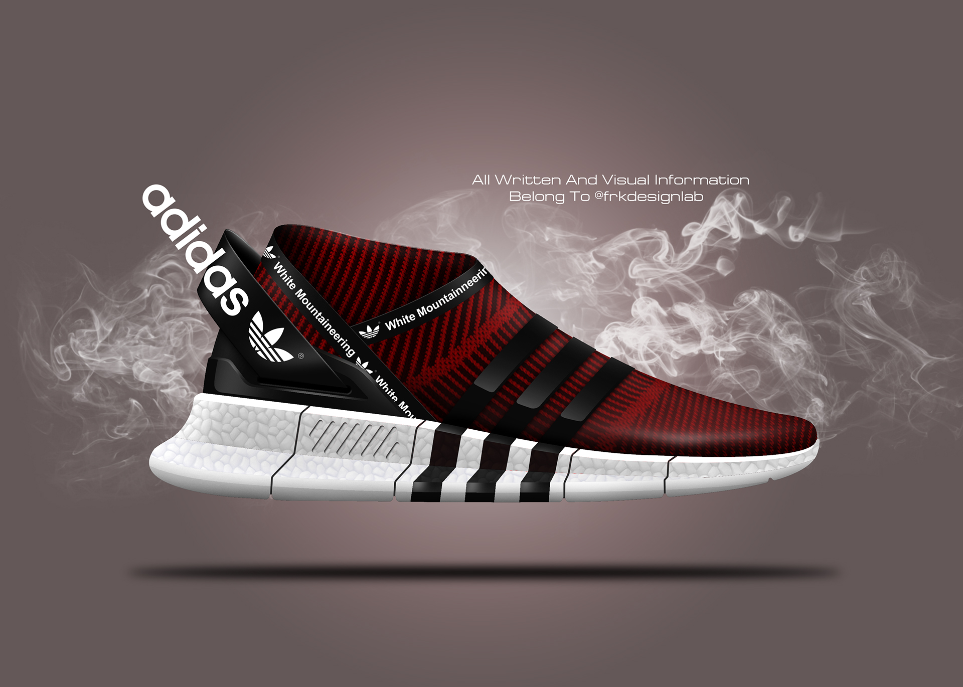 Hand drawn，gym shoes，2d rendering，