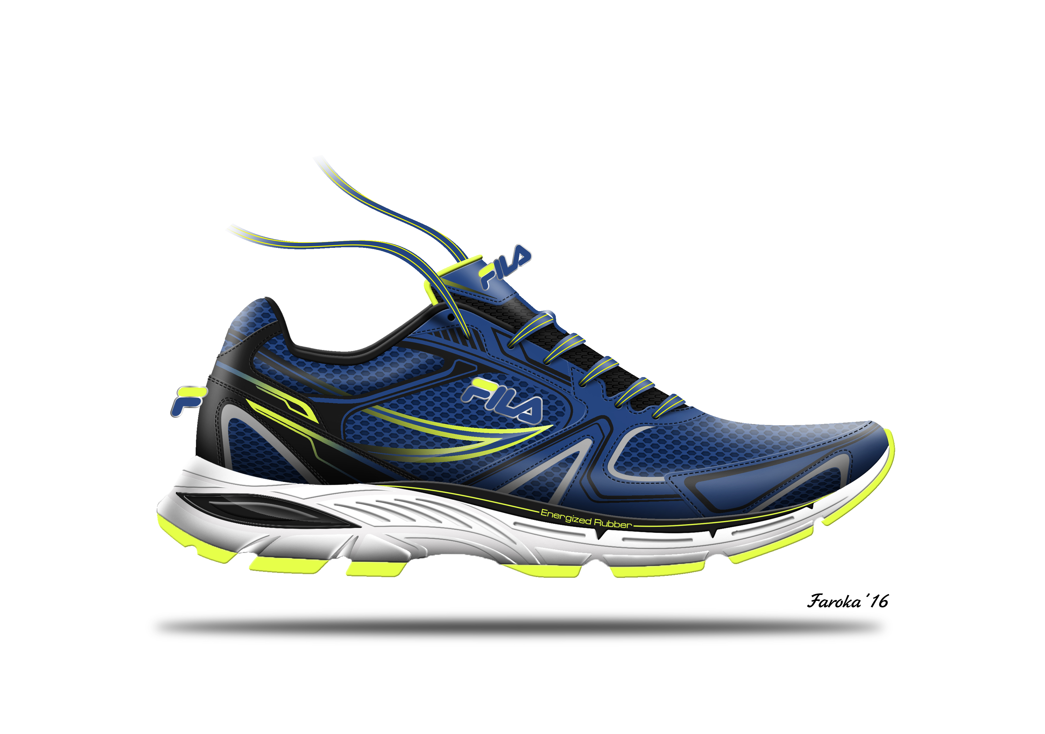 Hand drawn，gym shoes，2d rendering，