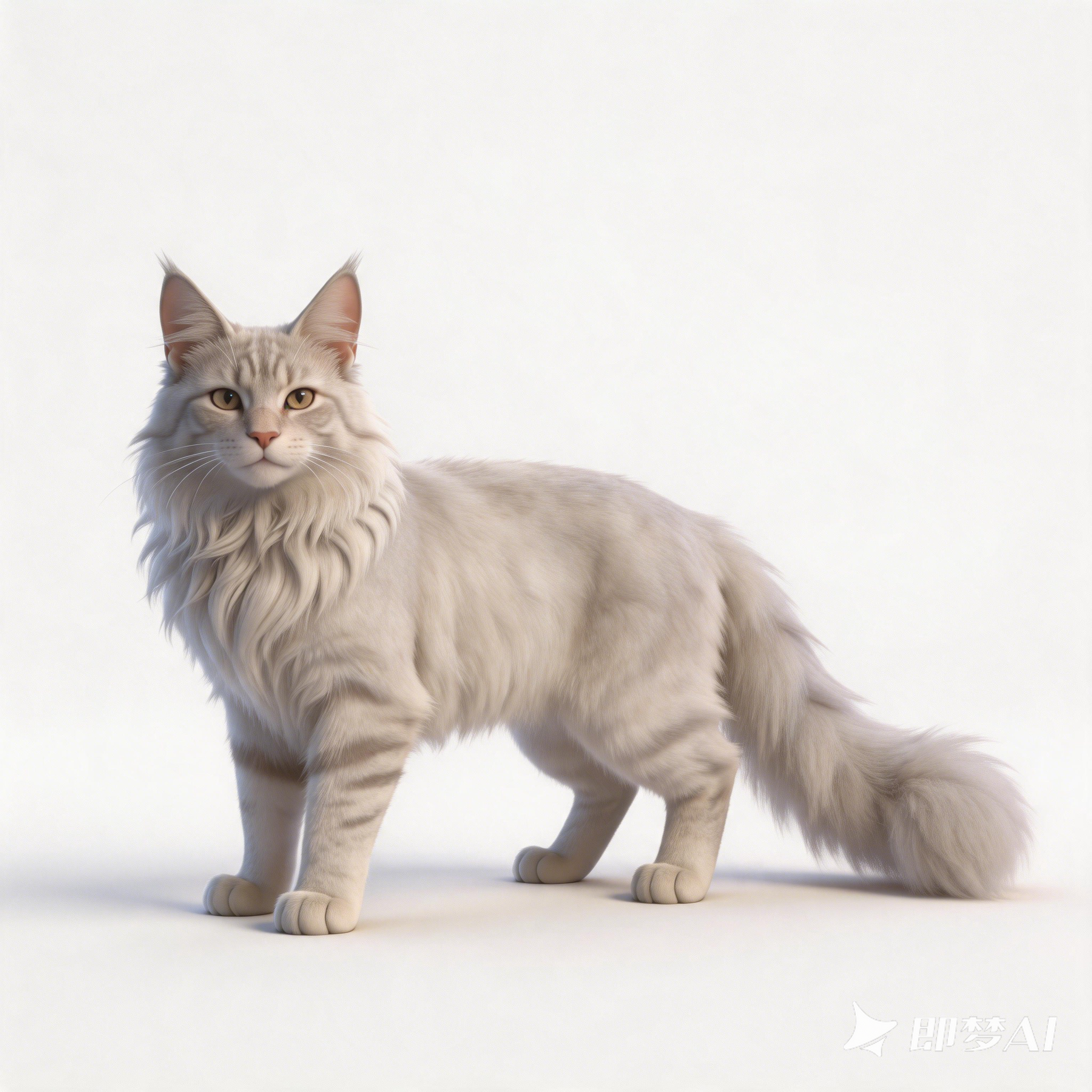 Maine Coon cat，cat，