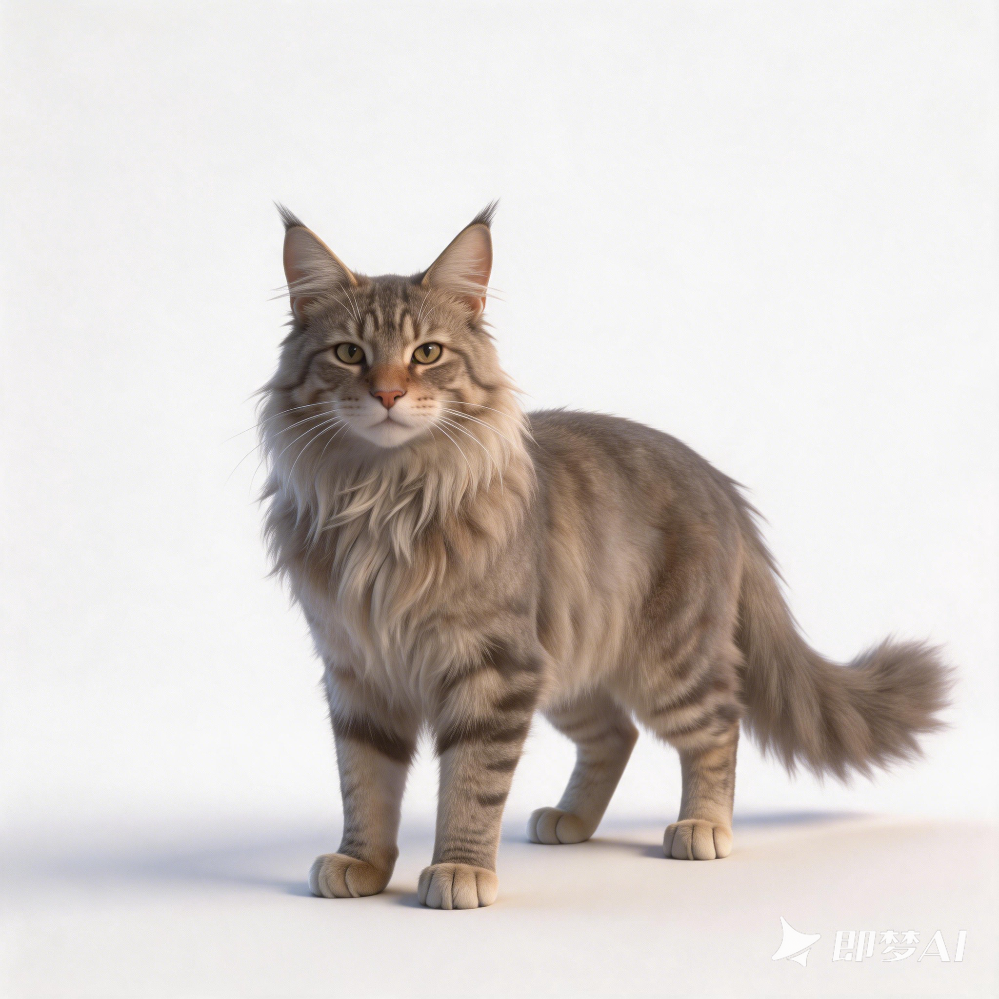 Maine Coon cat，cat，