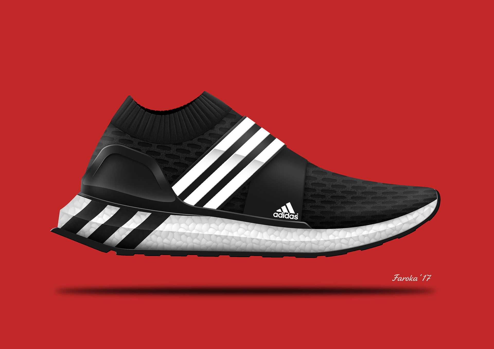 Hand drawn，gym shoes，2d rendering，