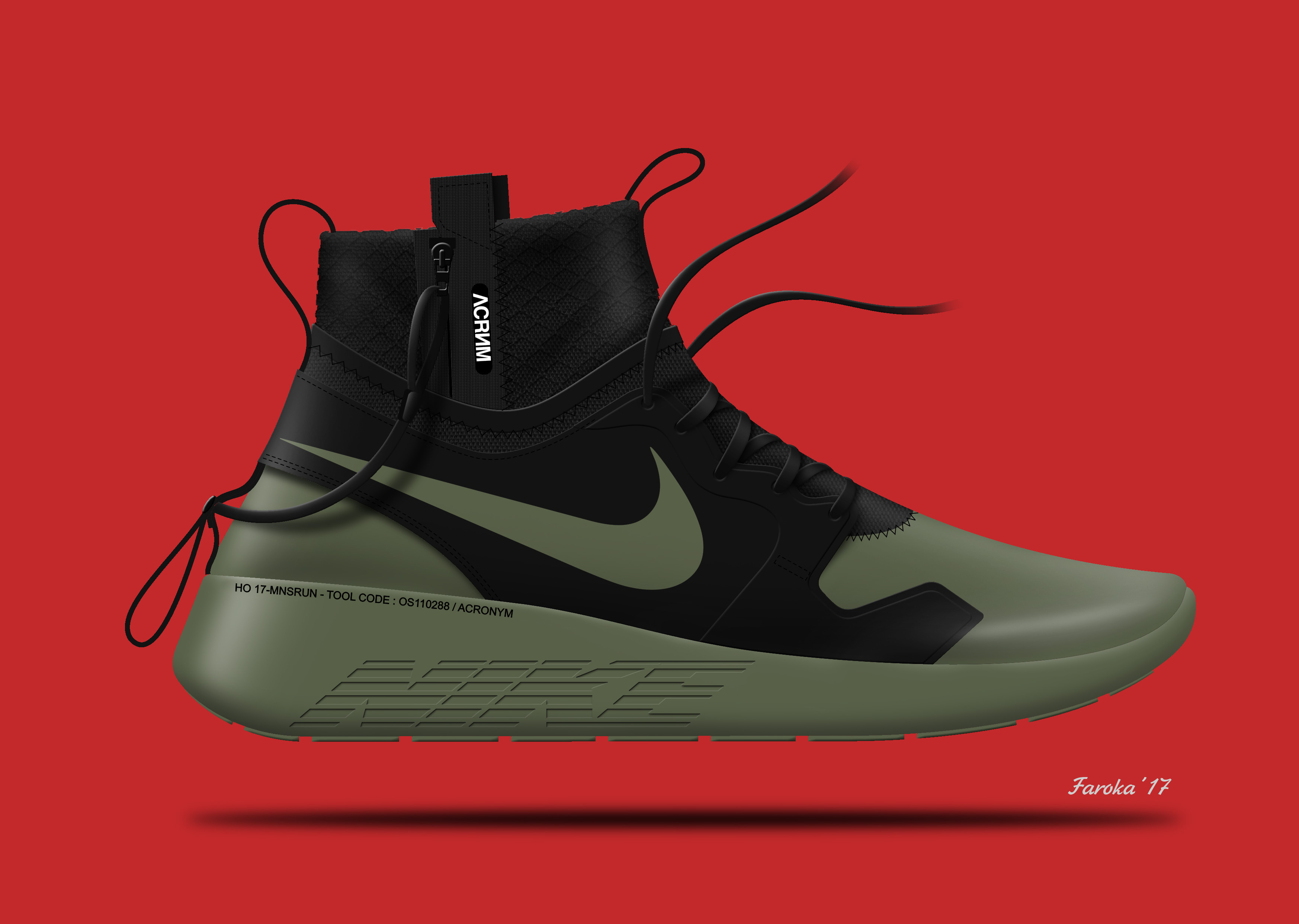 Hand drawn，gym shoes，2d rendering，