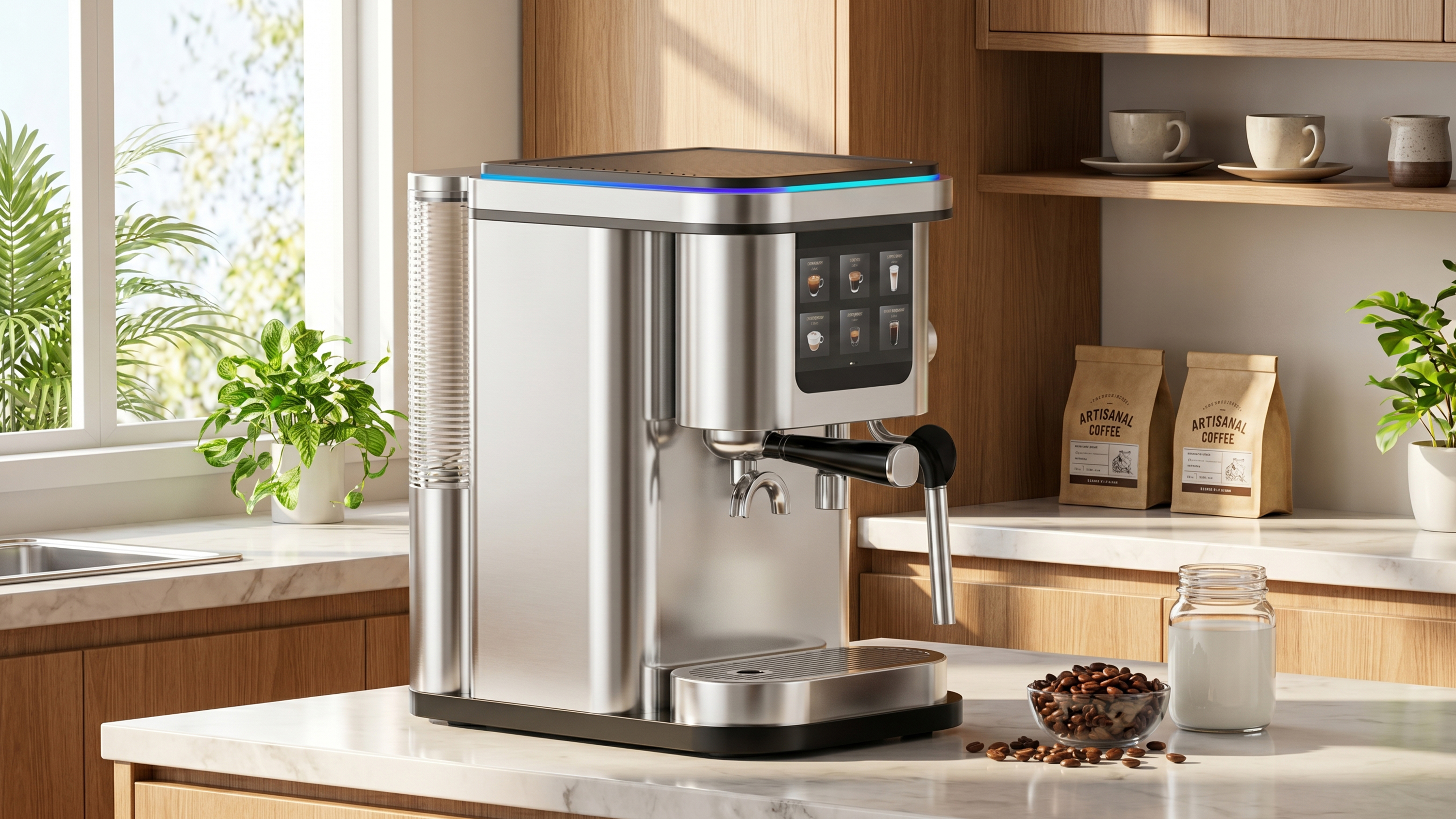 Coffee machine，Italian coffee machine，small home appliances，Appearance design，product design，get design，