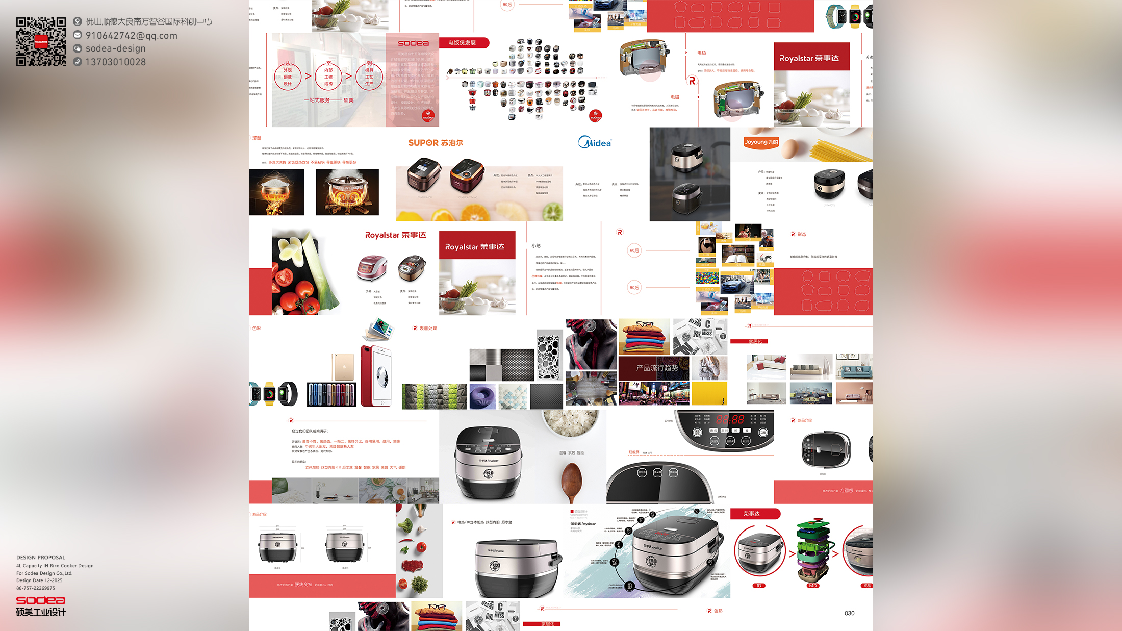 Rongshida Applause，4L rice cooker，industrial design，product design，