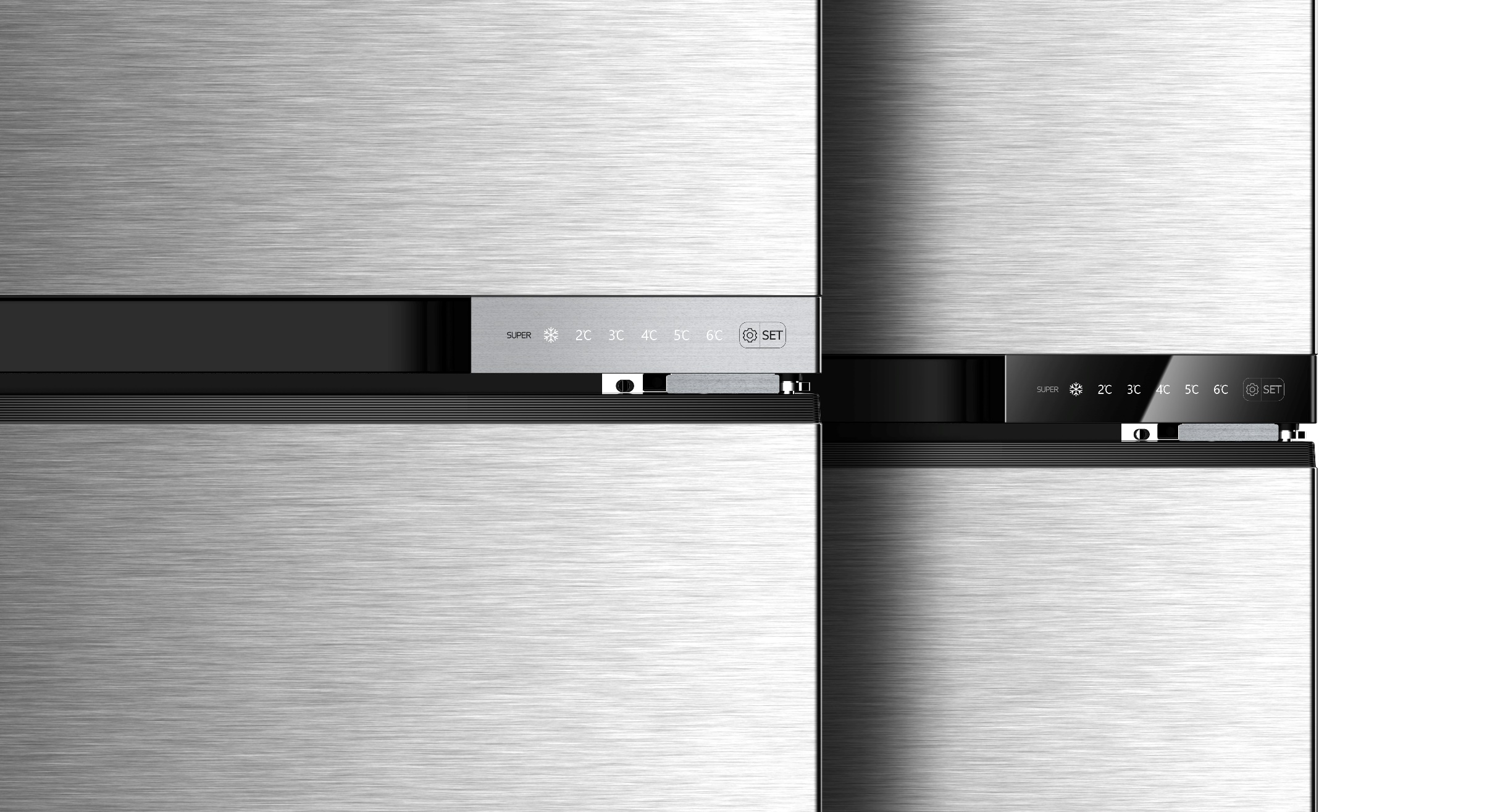 Two-door refrigerator design，