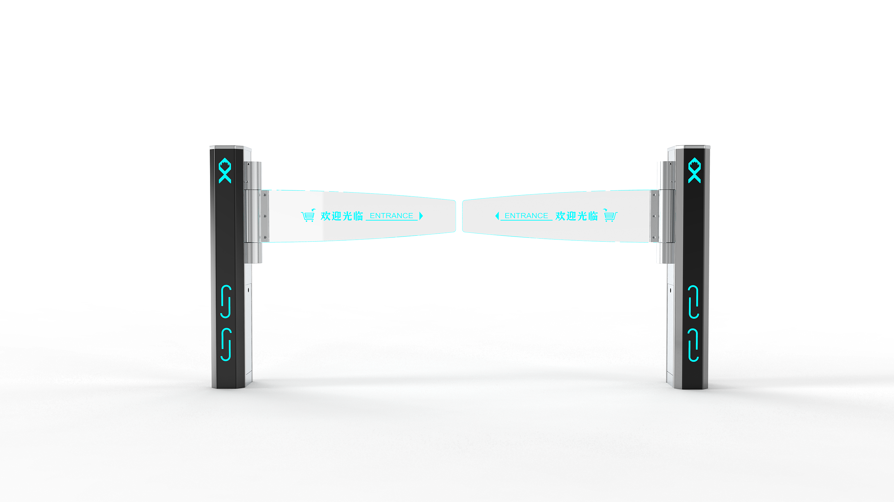 Supermarket swing gate, practical, intelligent，
