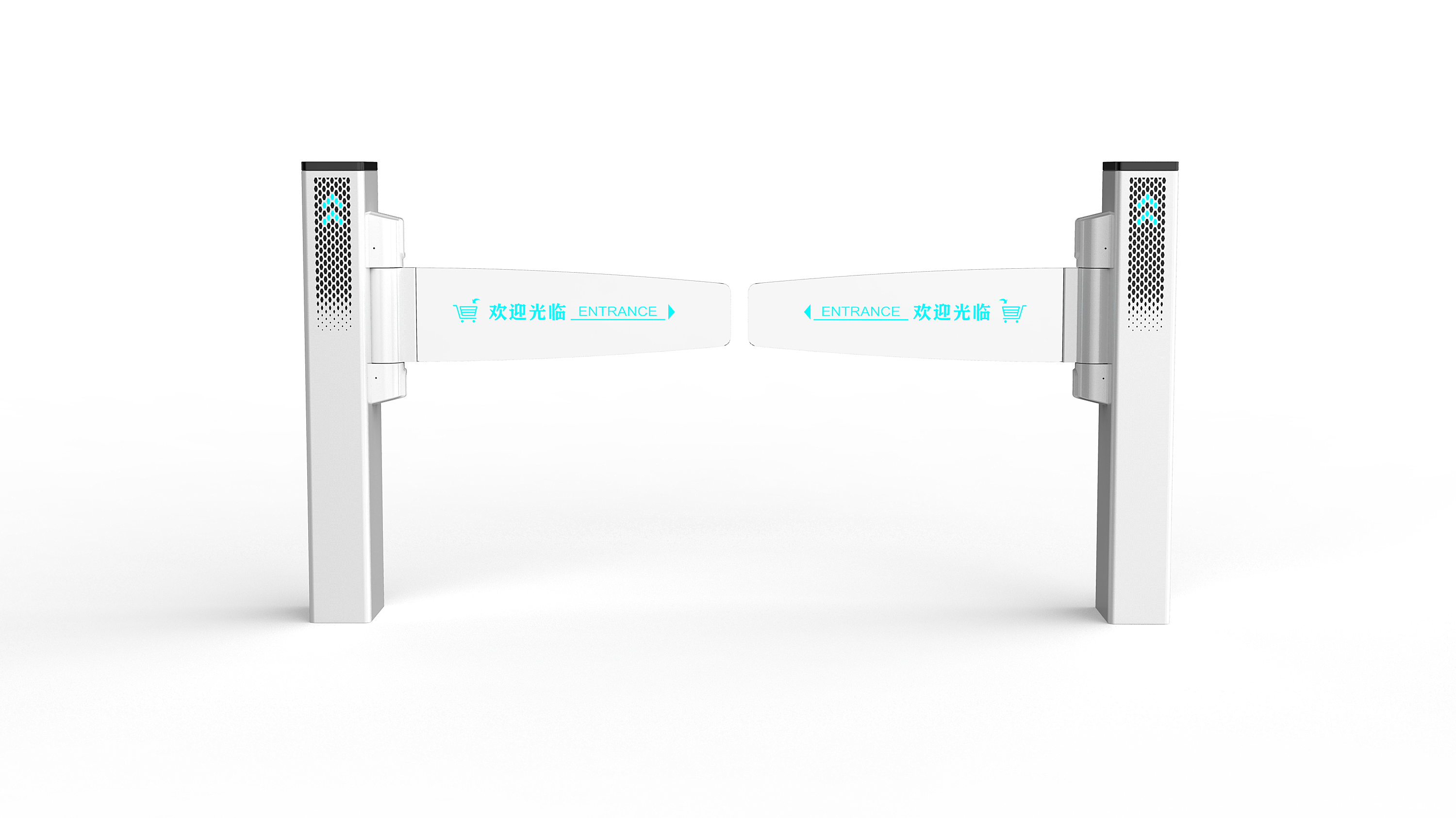 Supermarket swing gate, practical, intelligent，