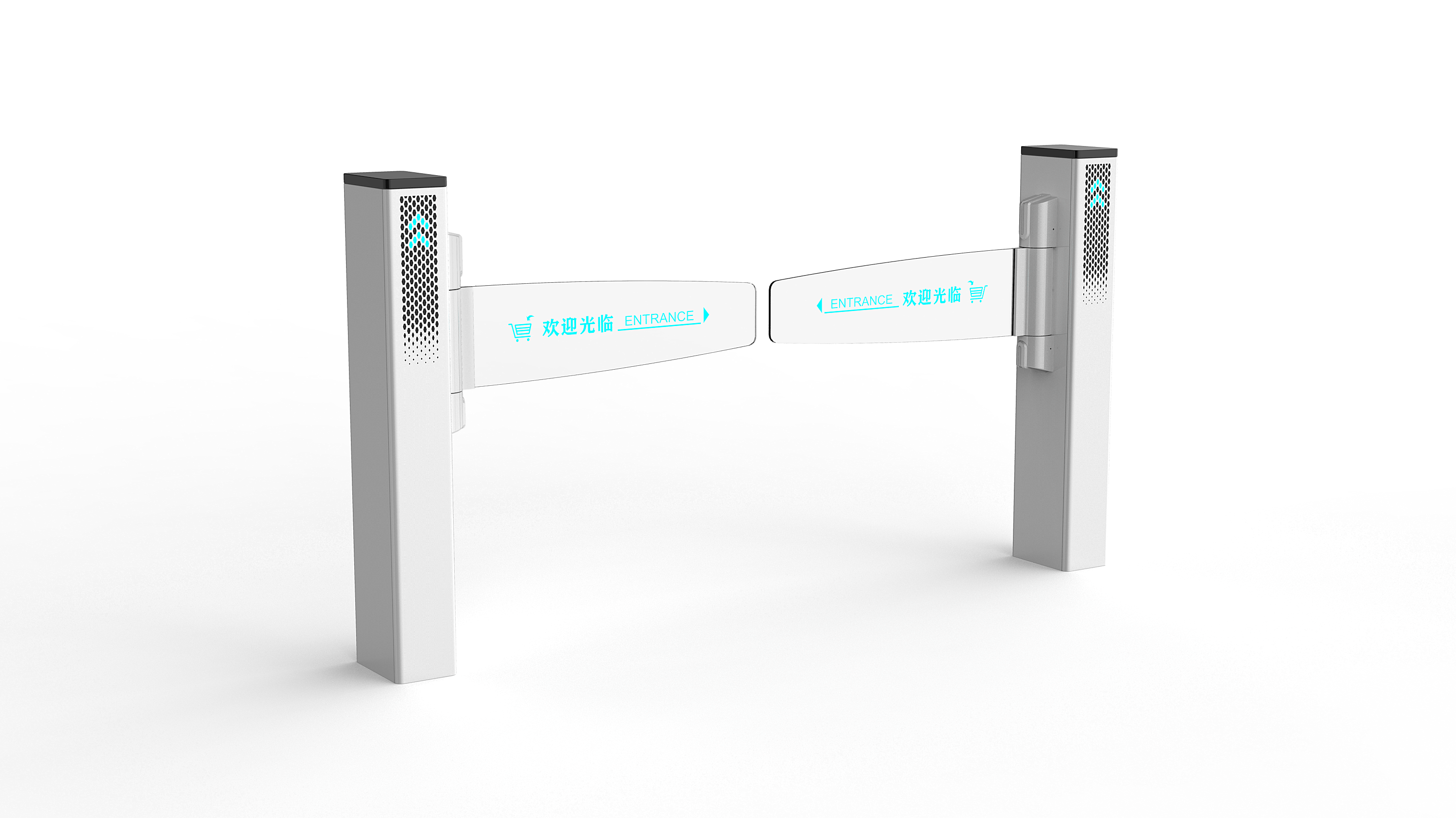 Supermarket swing gate, practical, intelligent，