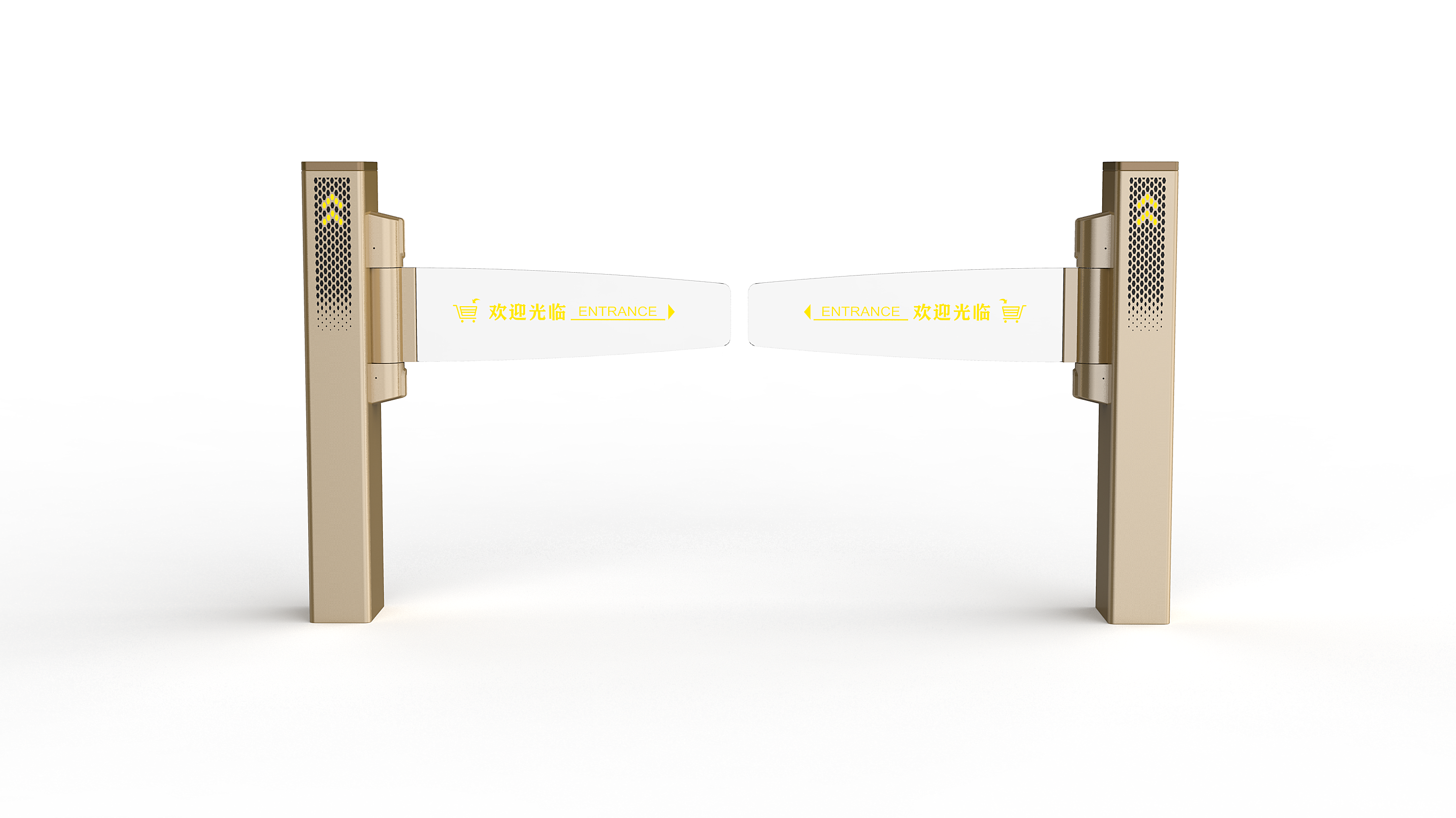 Supermarket swing gate, practical, intelligent，