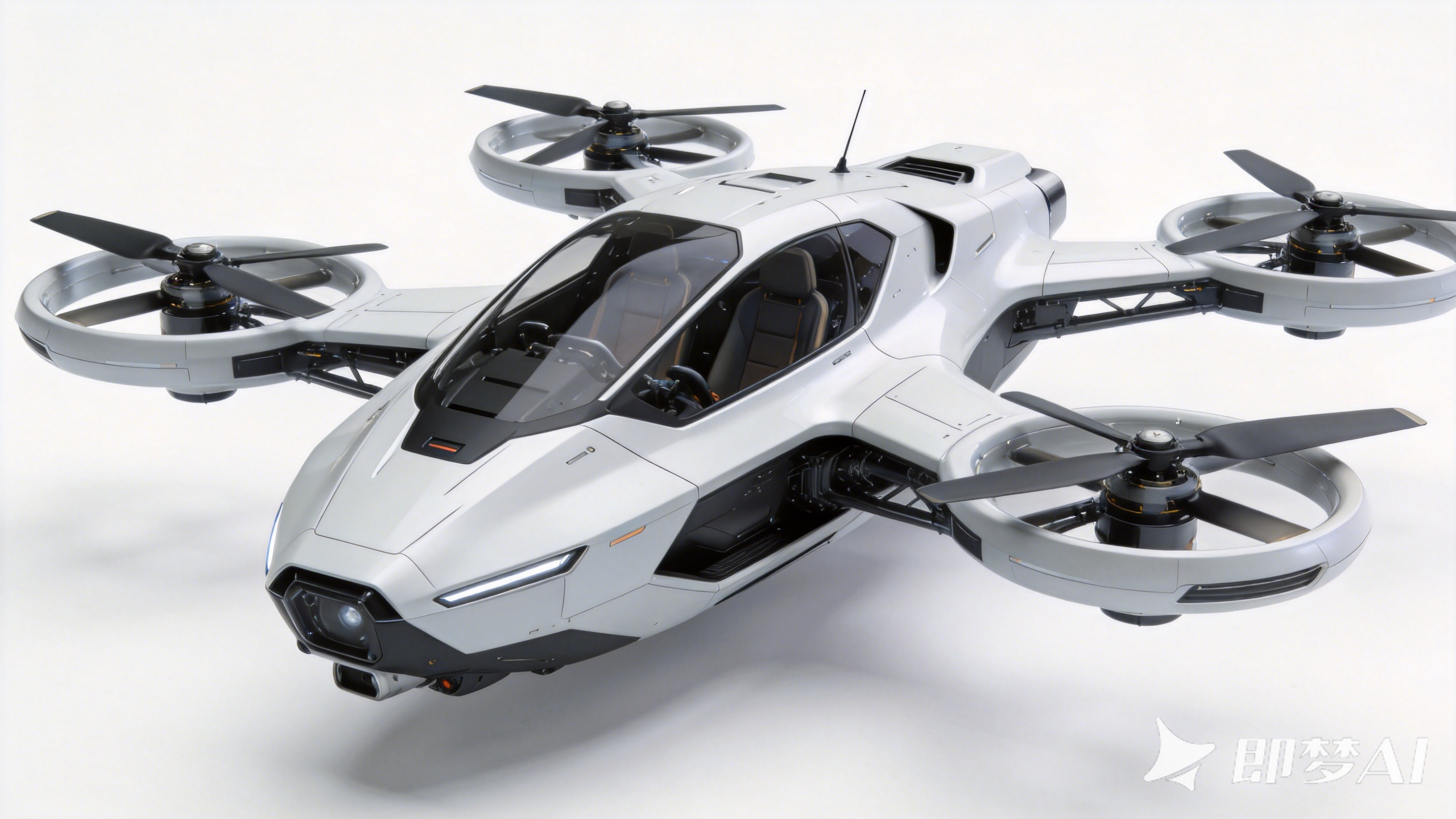 four-propeller flying vehicle，